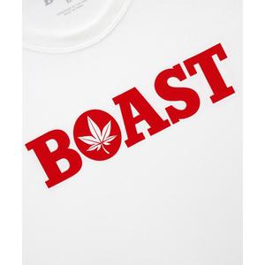Boast Men's Tee - White/Red - WHITE/RED