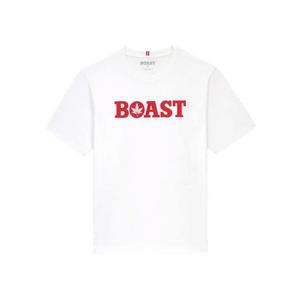 Boast Men's Tee - White/Red - WHITE/RED