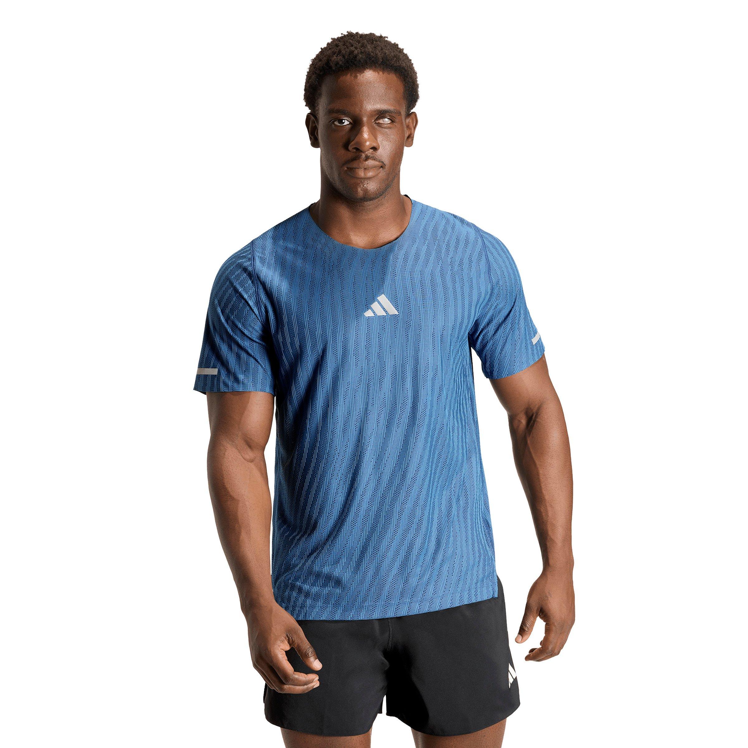adidas Men's Running ADI365 Climacool+ Engineered T-Shirt - Blue - BLUE Thumbnail View 1