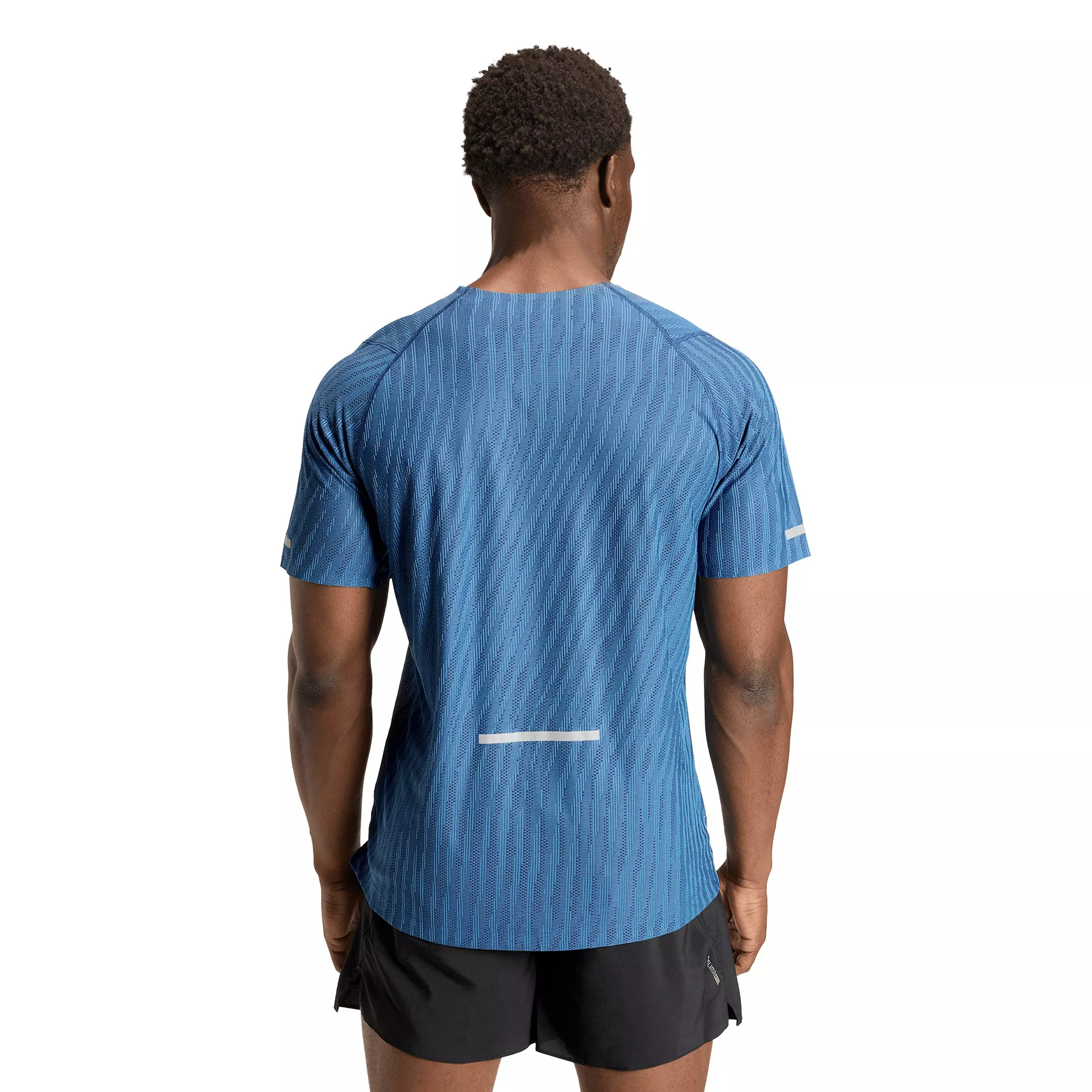 adidas Men's Running ADI365 Climacool+ Engineered T-Shirt - Blue - BLUE