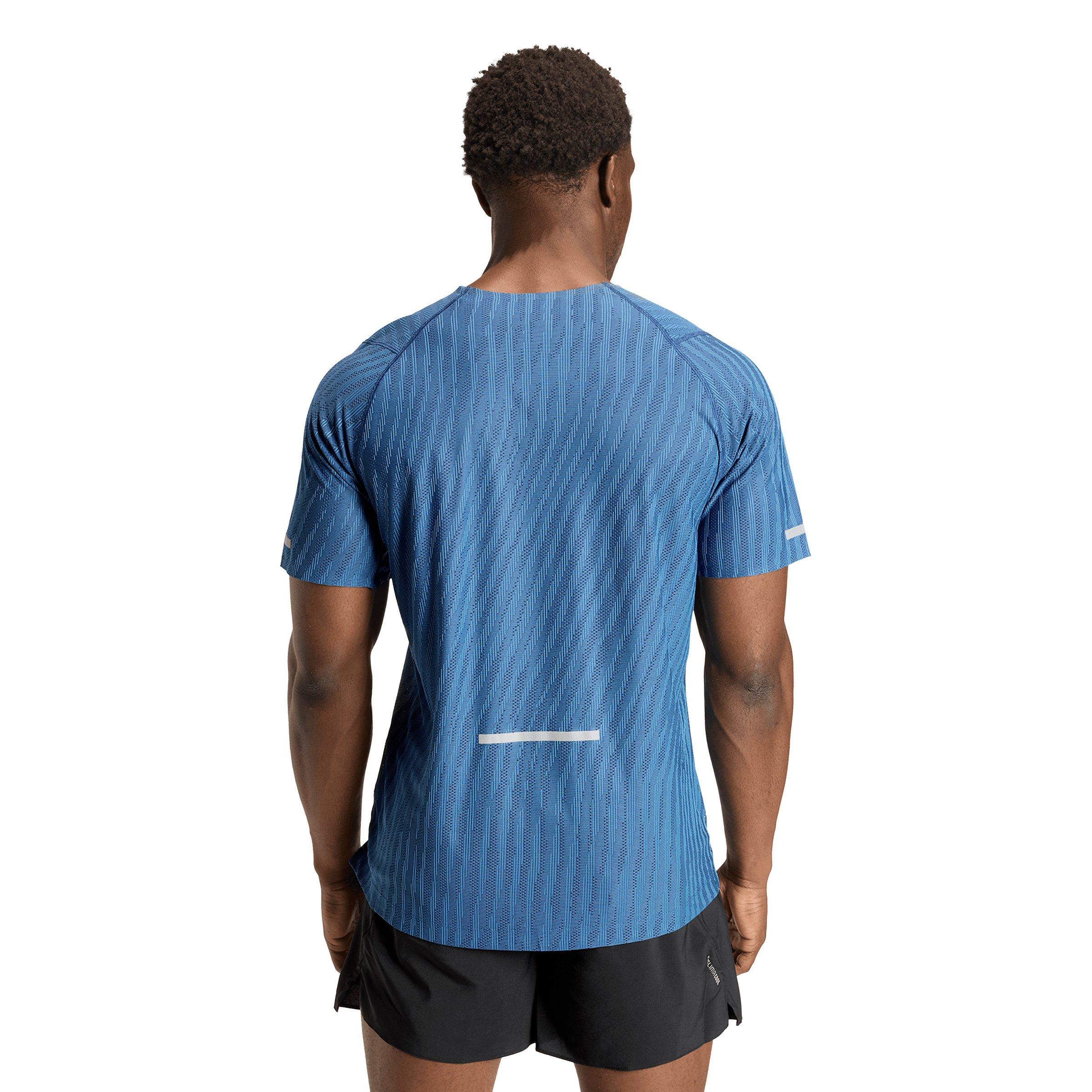 adidas Men's Running ADI365 Climacool+ Engineered T-Shirt -Blue - BLUE Thumbnail View 2