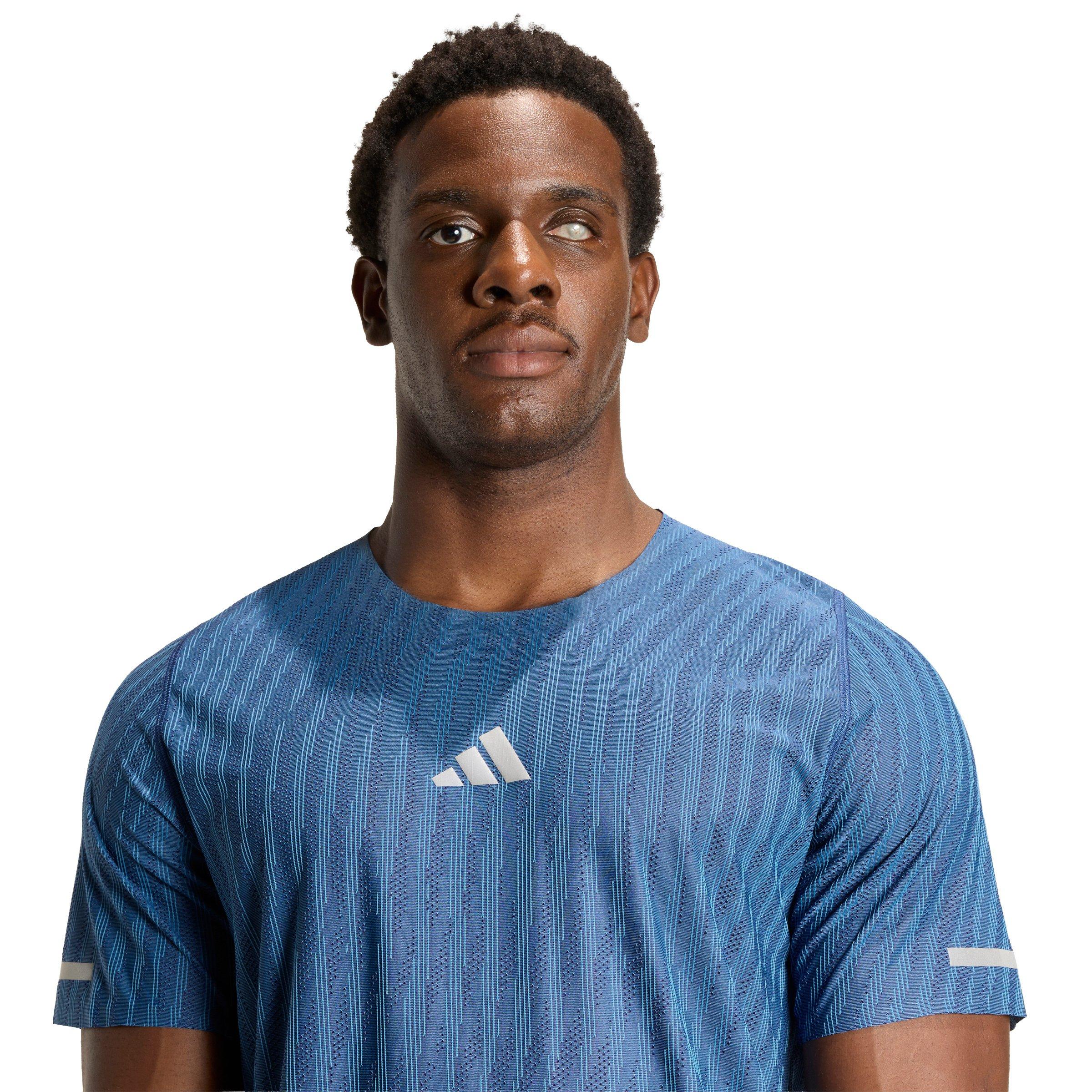 adidas Men's Running ADI365 Climacool+ Engineered T-Shirt - Blue - BLUE Thumbnail View 3