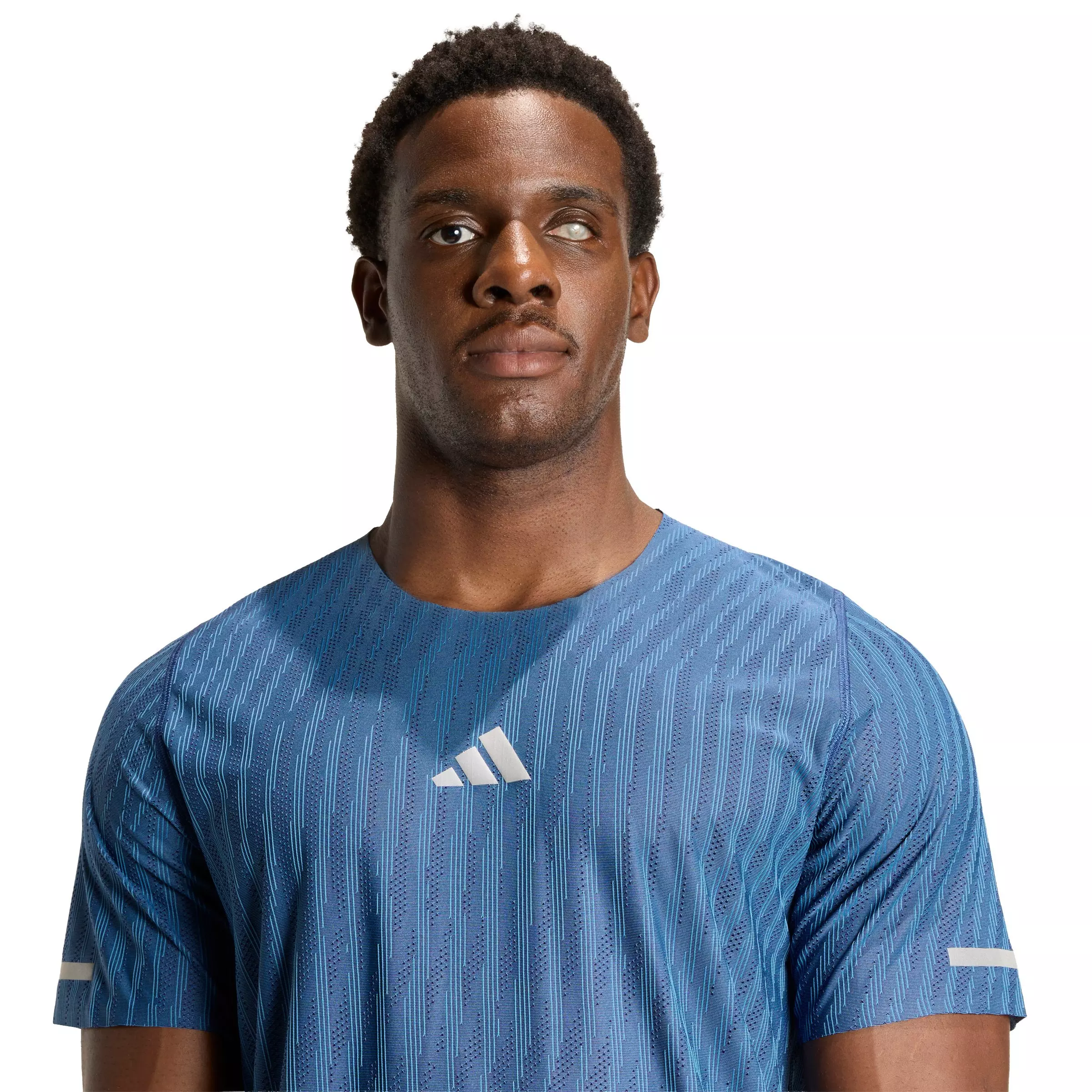 adidas Men's Running ADI365 Climacool+ Engineered T-Shirt - Blue - BLUE