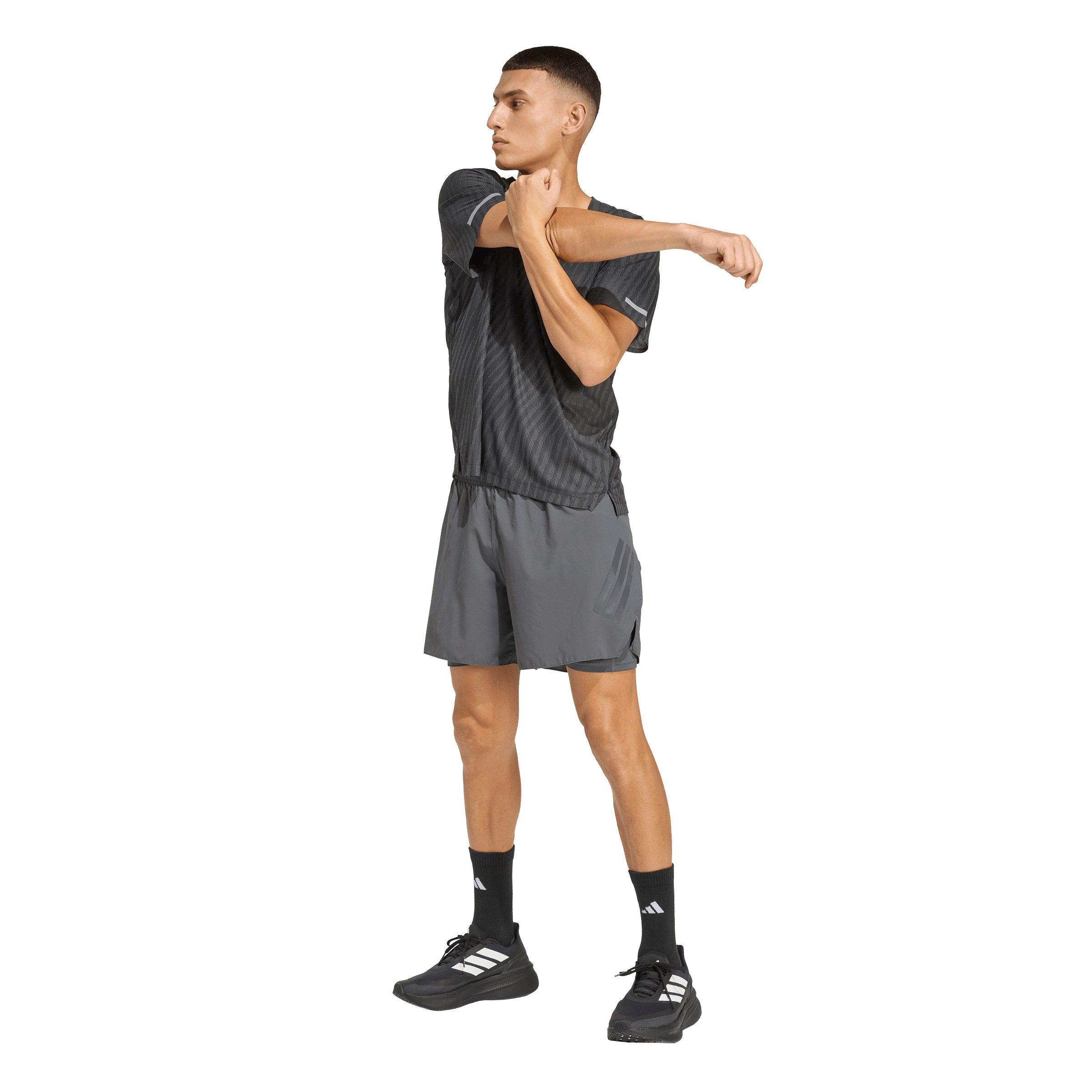 adidas Men's Running ADI365 Climacool+ Engineered T-Shirt - Black - BLACK Thumbnail View 5