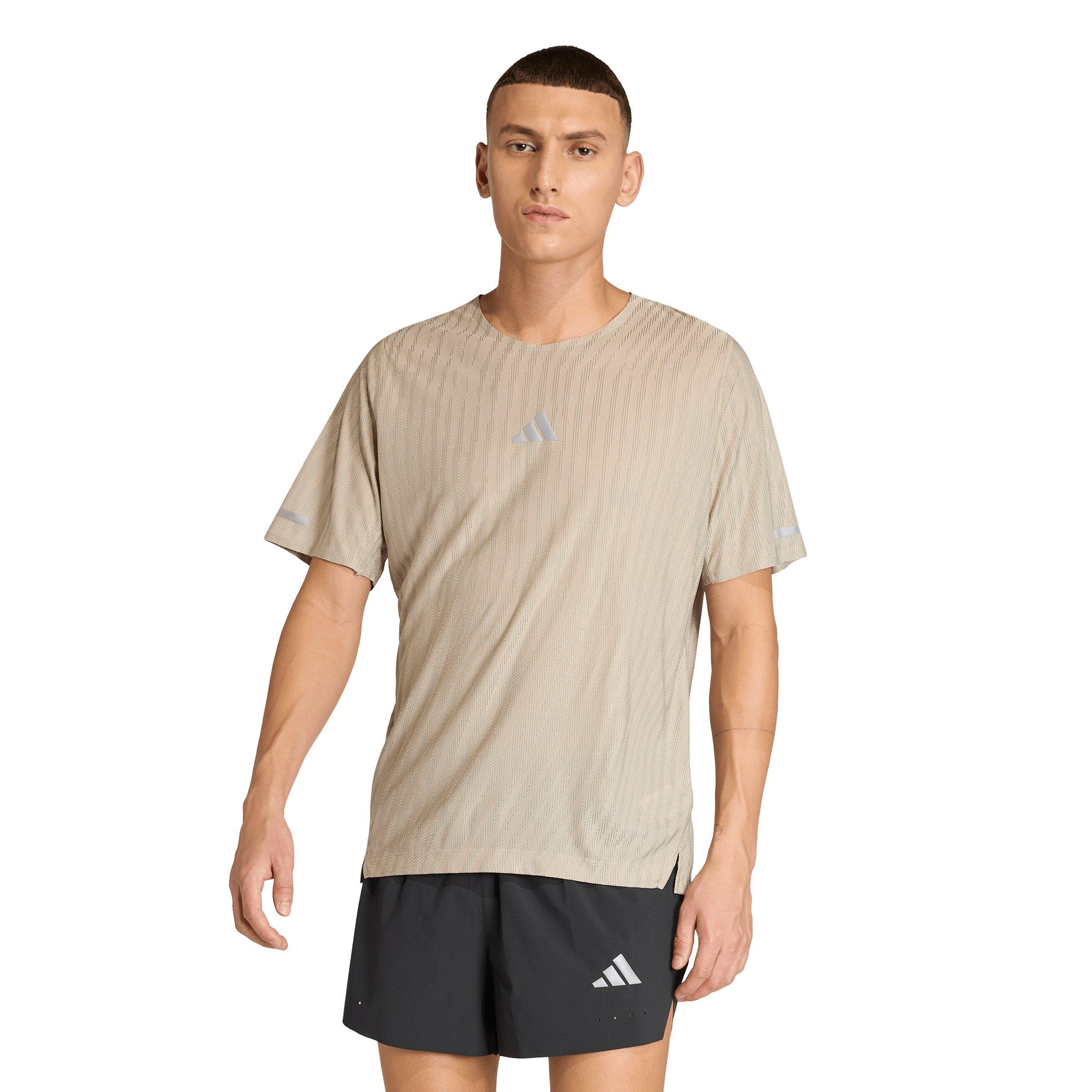 adidas Men's Running ADI365 Climacool+ Engineered T-Shirt -Cream - CREAM Thumbnail View 1