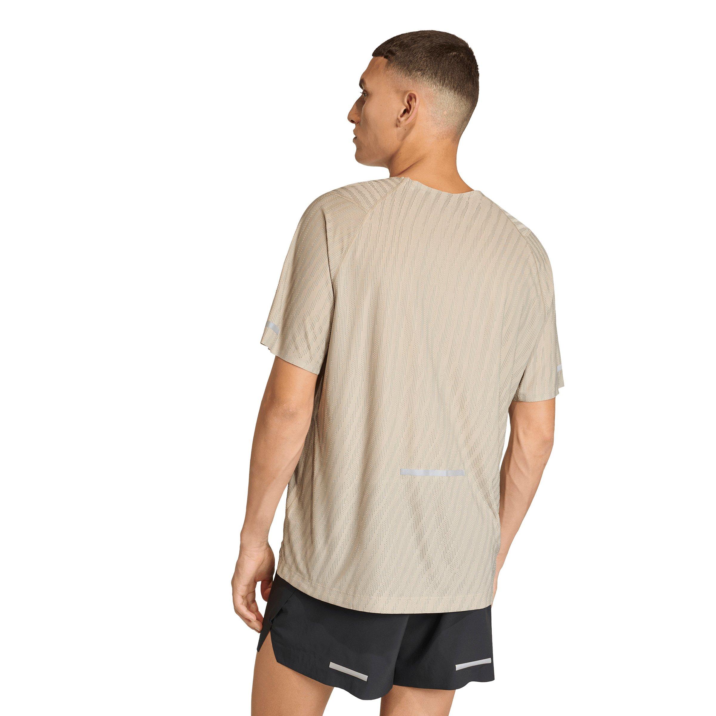adidas Men's Running ADI365 Climacool+ Engineered T-Shirt - Cream - CREAM Thumbnail View 2