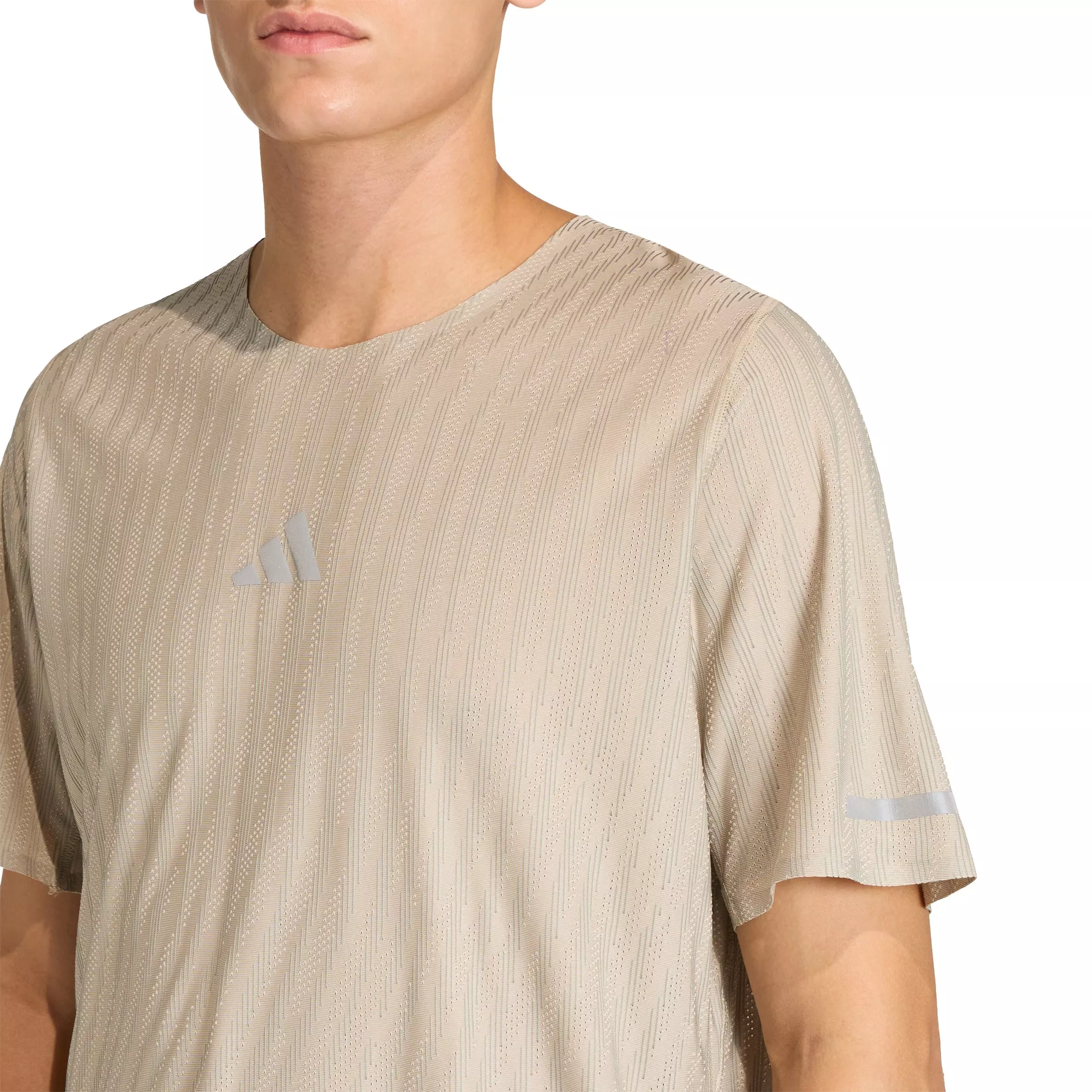 adidas Men's Running ADI365 Climacool+ Engineered T-Shirt - Cream - CREAM