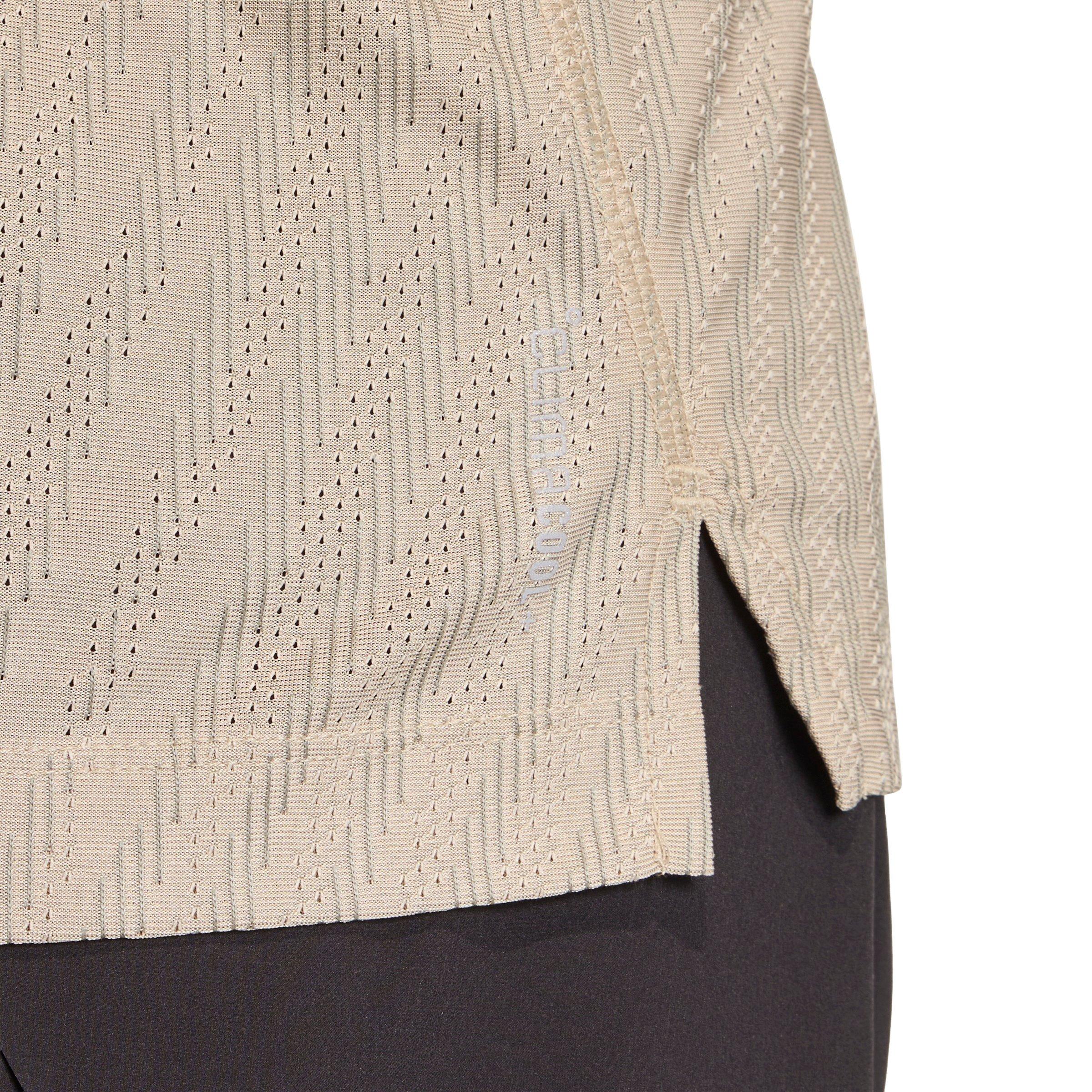 adidas Men's Running ADI365 Climacool+ Engineered T-Shirt - Cream - CREAM Thumbnail View 4