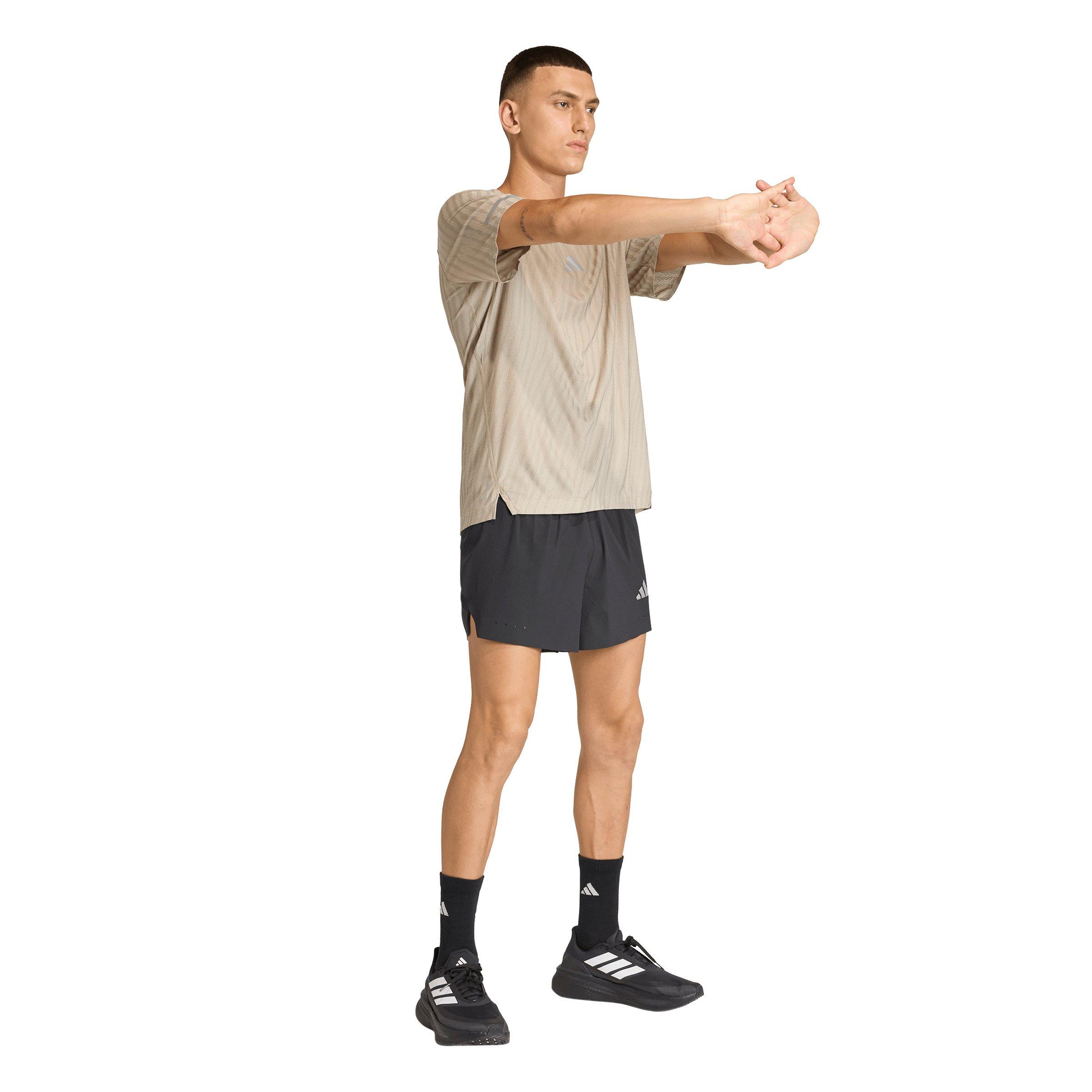 adidas Men's Running ADI365 Climacool+ Engineered T-Shirt - Cream - CREAM Thumbnail View 5