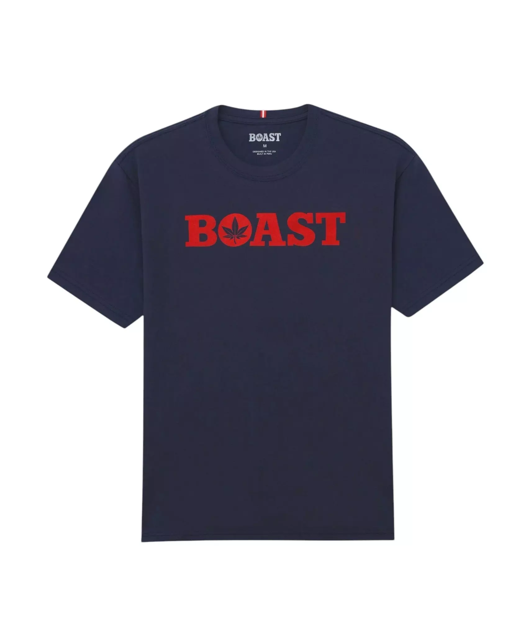 Boast Men's Tee - Navy/Red - NAVY/RED