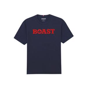 Boast Men's Tee - Navy/Red - NAVY/RED