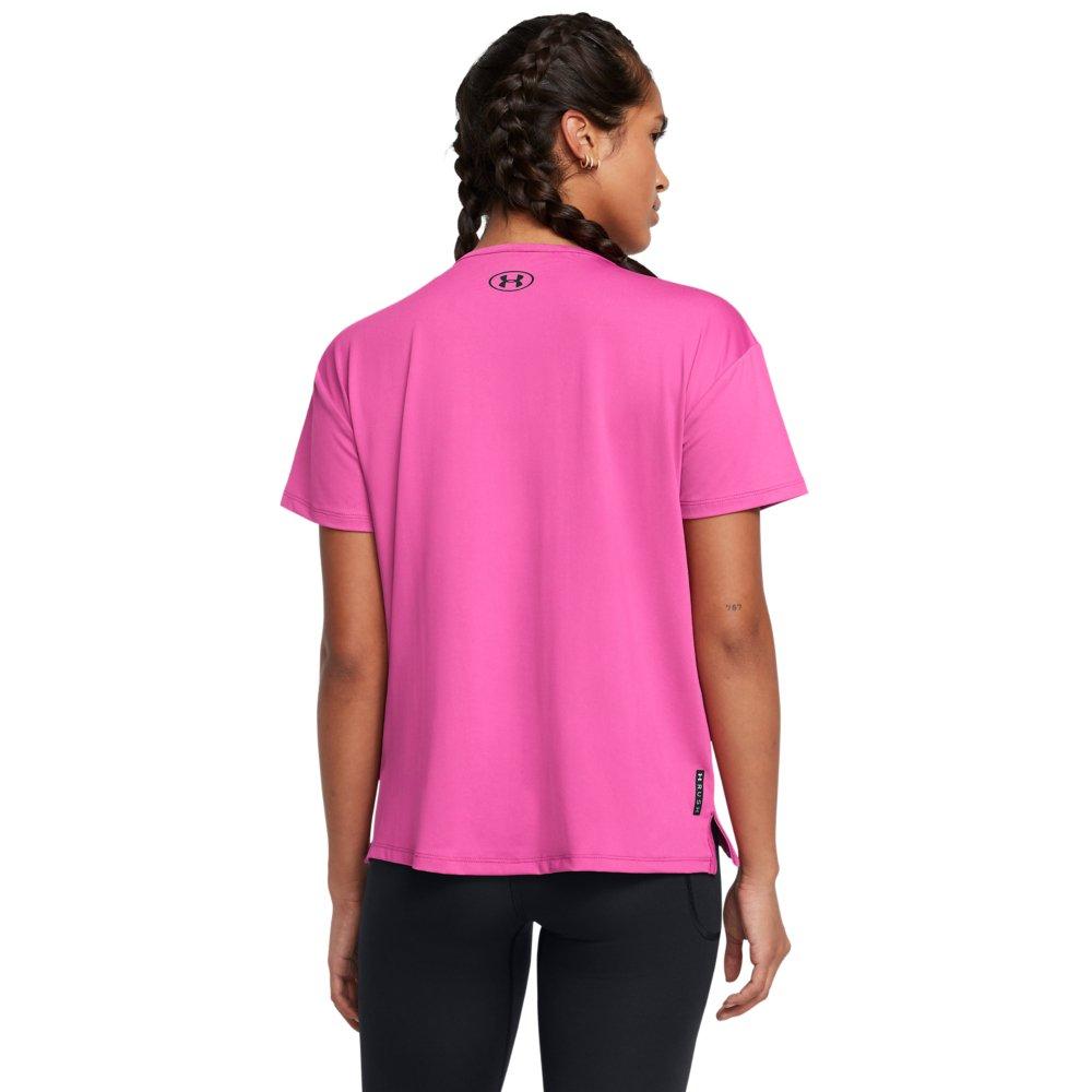 Under Armour Women's RUSH Energy 2.0 Short Sleeve Shirt - PINK Thumbnail View 2