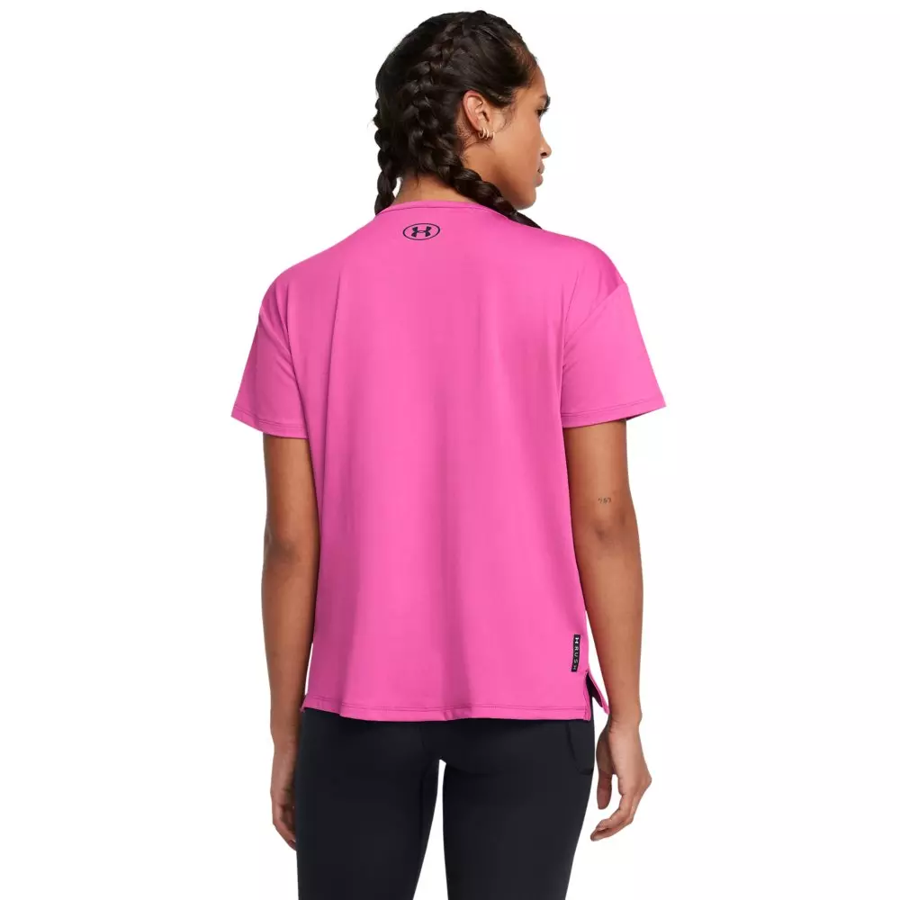 Under Armour Women's RUSH Energy 2.0 Short Sleeve Shirt - PINK