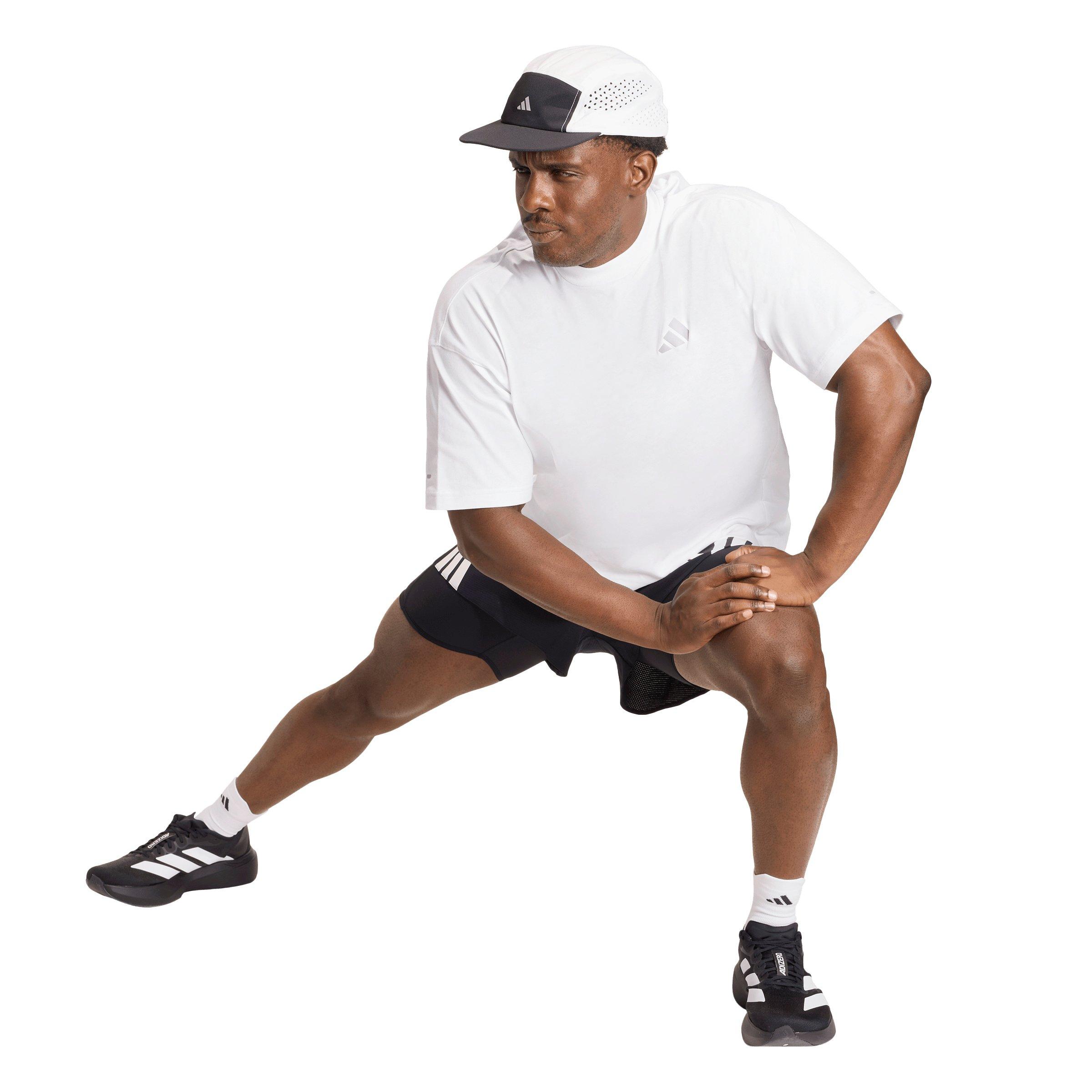 adidas Men's Running ADI365 Cheering T-Shirt - White - WHITE Thumbnail View 5