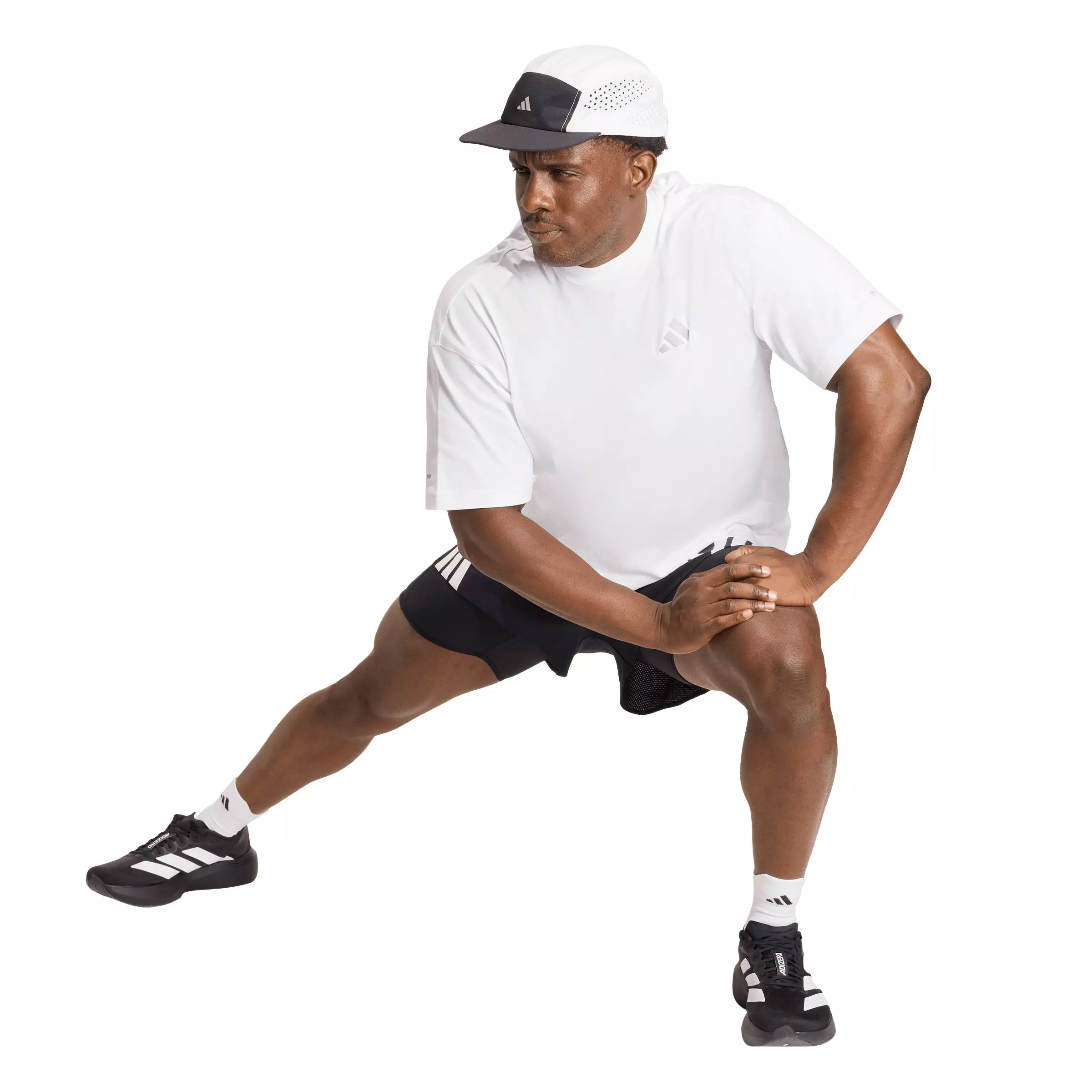 adidas Men's Running ADI365 Cheering T-Shirt - White - WHITE