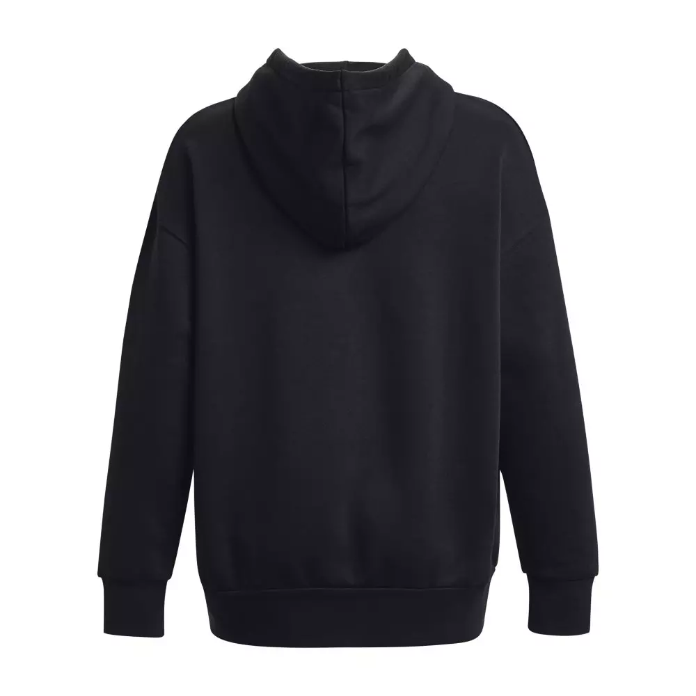 Under Armour Women's Essential Fleece Oversized Hoodie - BLACK