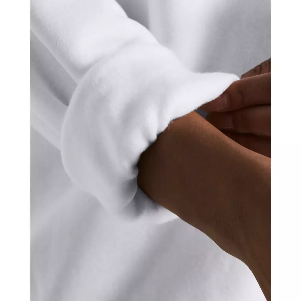 Under Armour Women's Essential Fleece Oversized Hoodie - WHITE