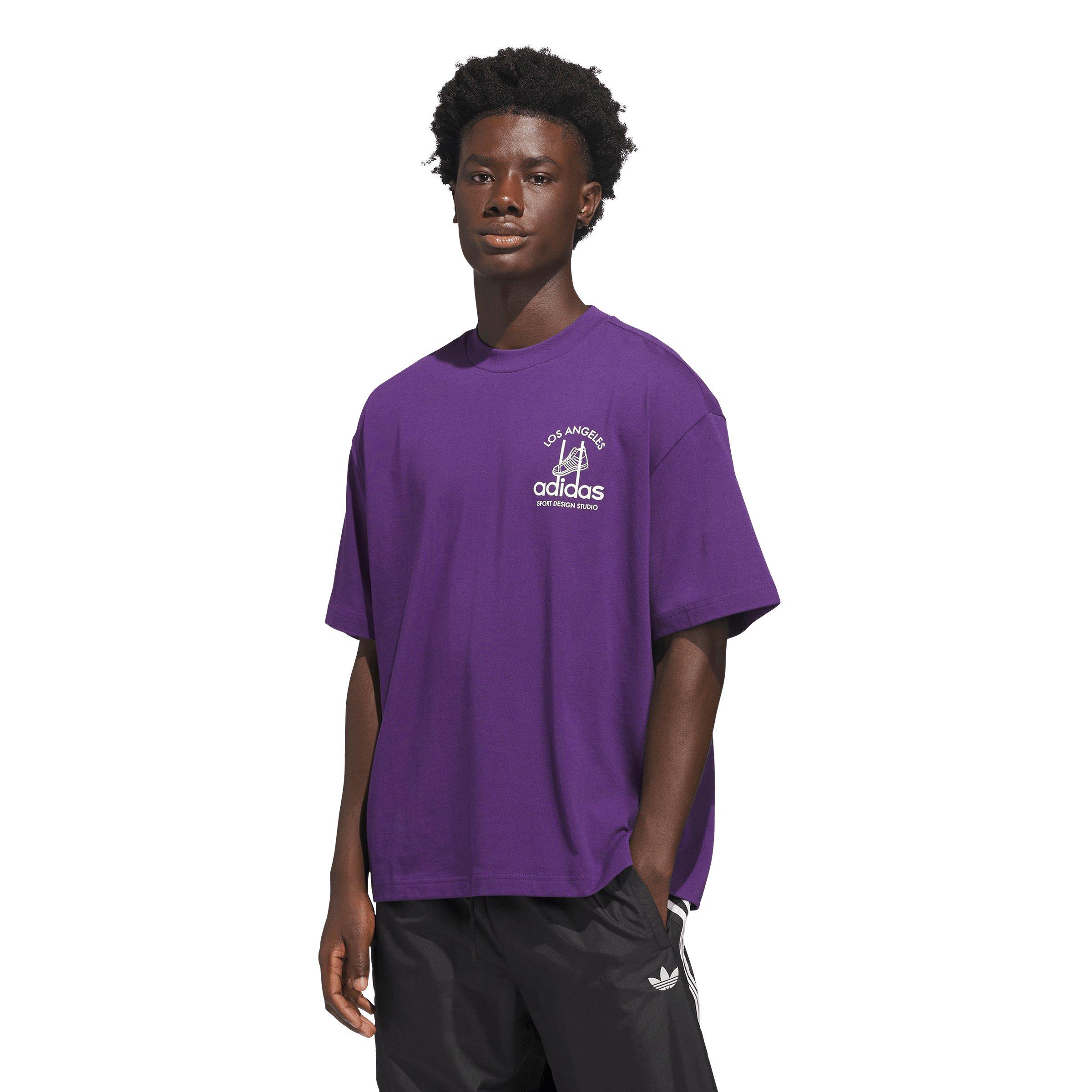 adidas Originals Men's Sport Design Studio Jabbar Graphic Tee - Violet - VIOLET Thumbnail View 1