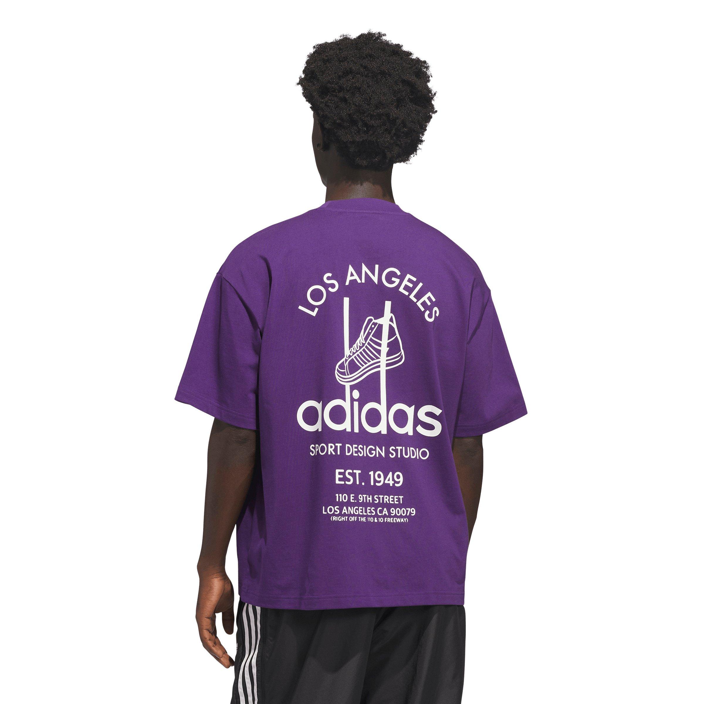 adidas Originals Men's Sport Design Studio Jabbar Graphic Tee -Violet - VIOLET Thumbnail View 2
