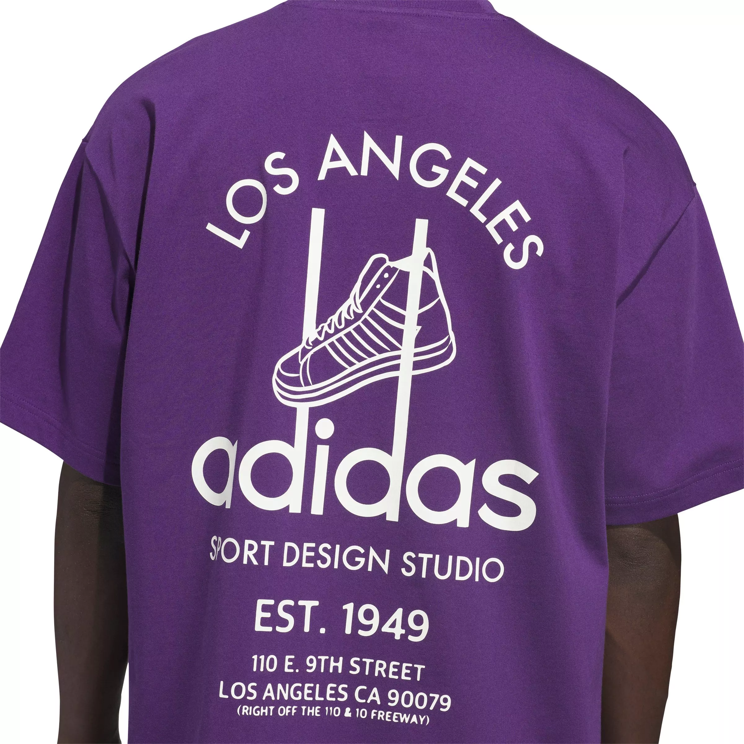 adidas Originals Men's Sport Design Studio Jabbar Graphic Tee - Violet - VIOLET