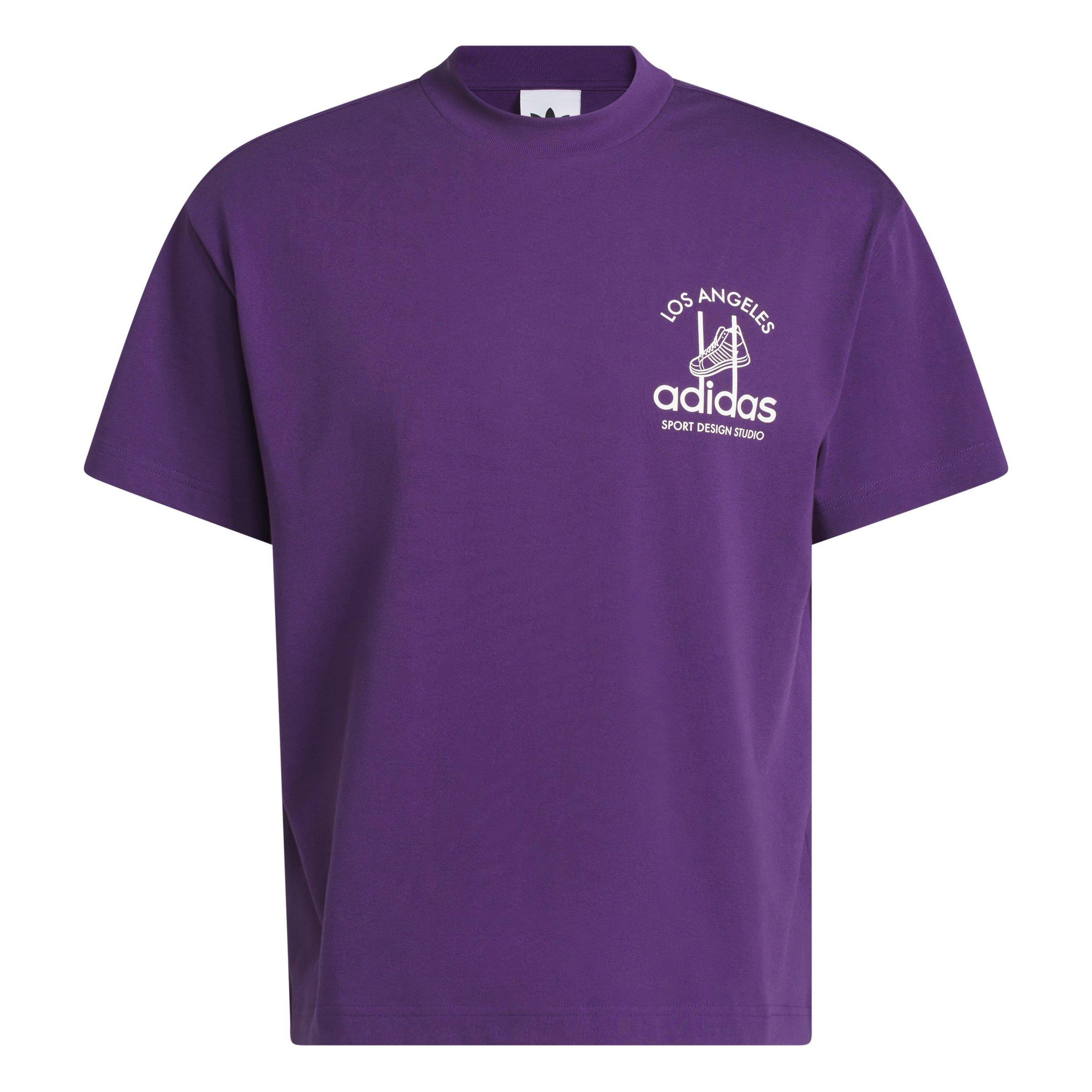 adidas Originals Men's Sport Design Studio Jabbar Graphic Tee - Violet - VIOLET Thumbnail View 6