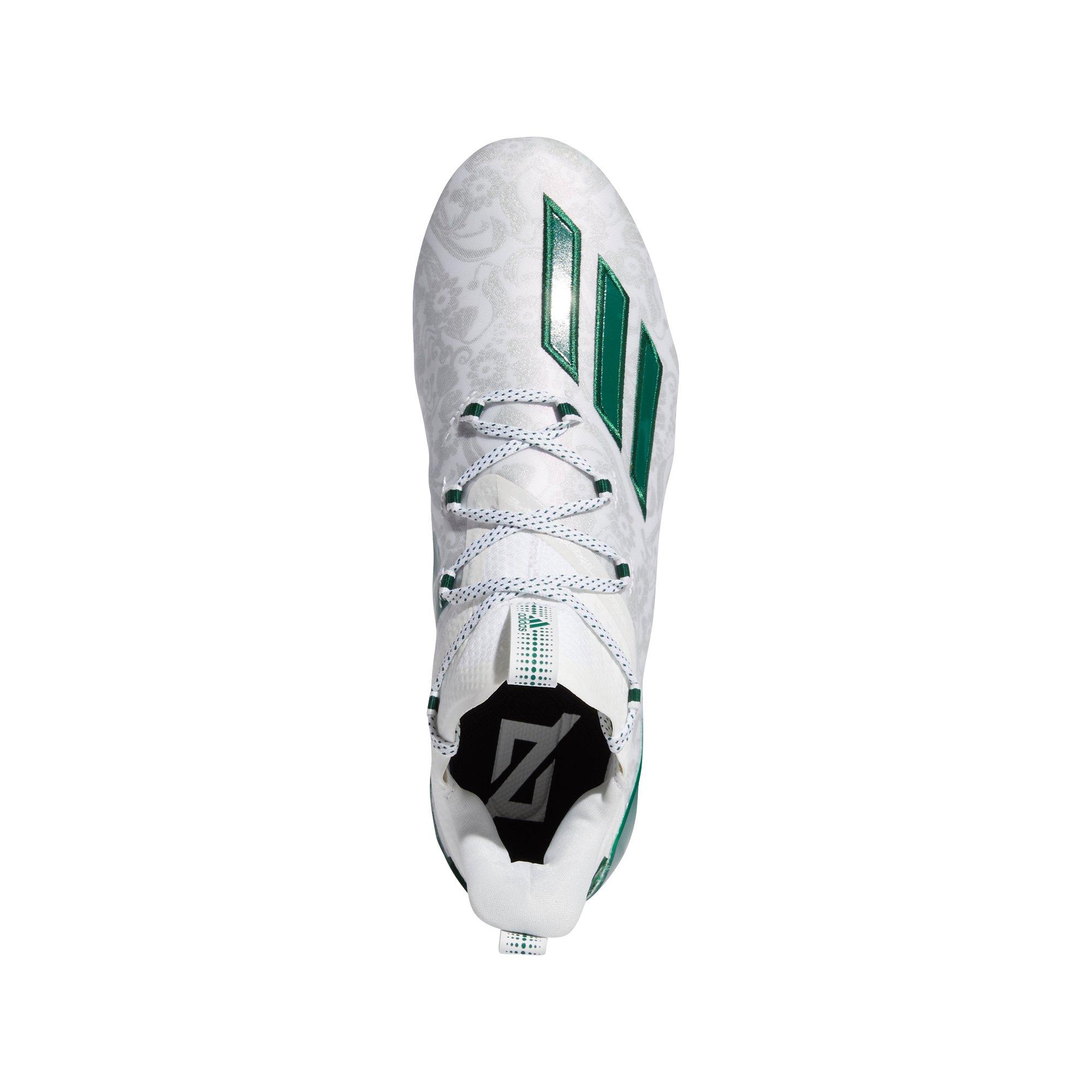 green and white adidas football cleats