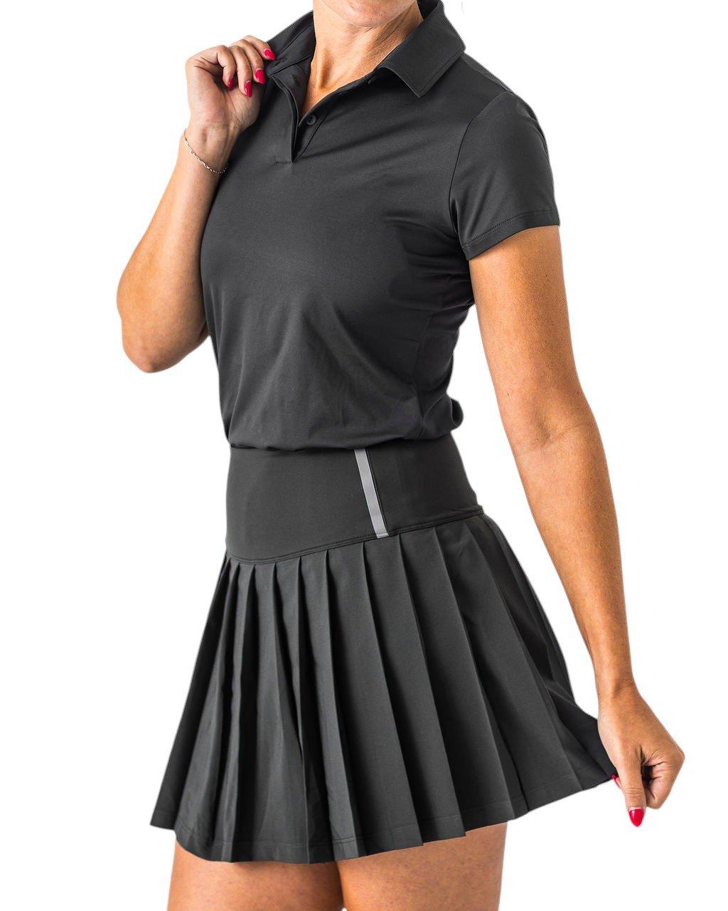 Boast Women's Performance Polo - Black - BLACK