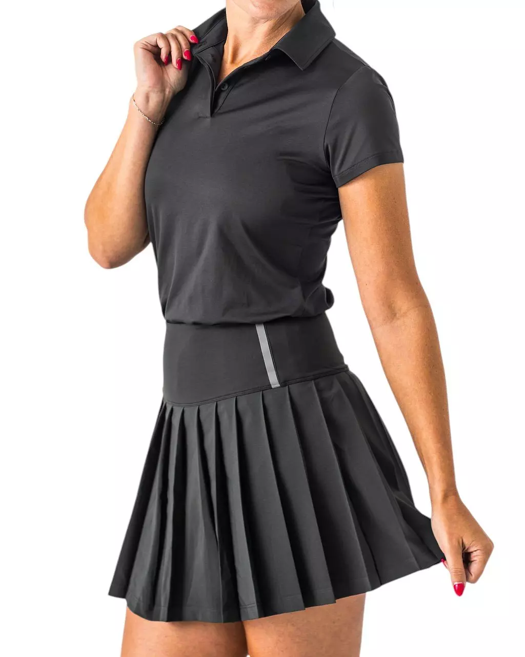 Boast Women's Performance Polo - Black - BLACK