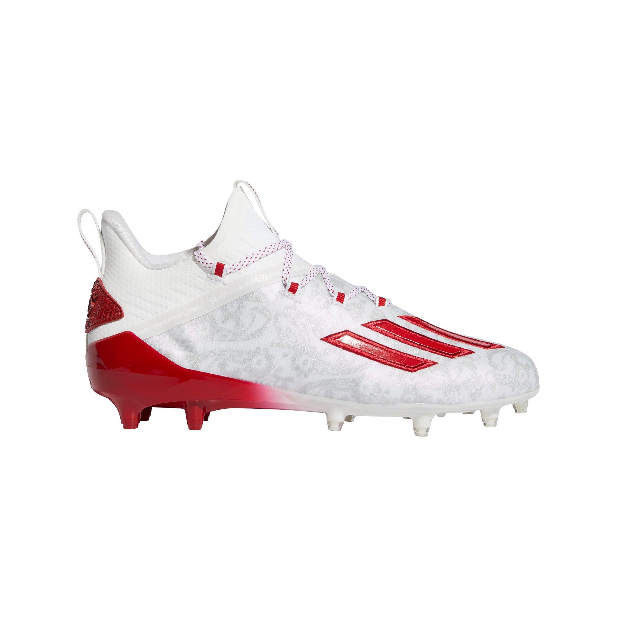 red white football cleats