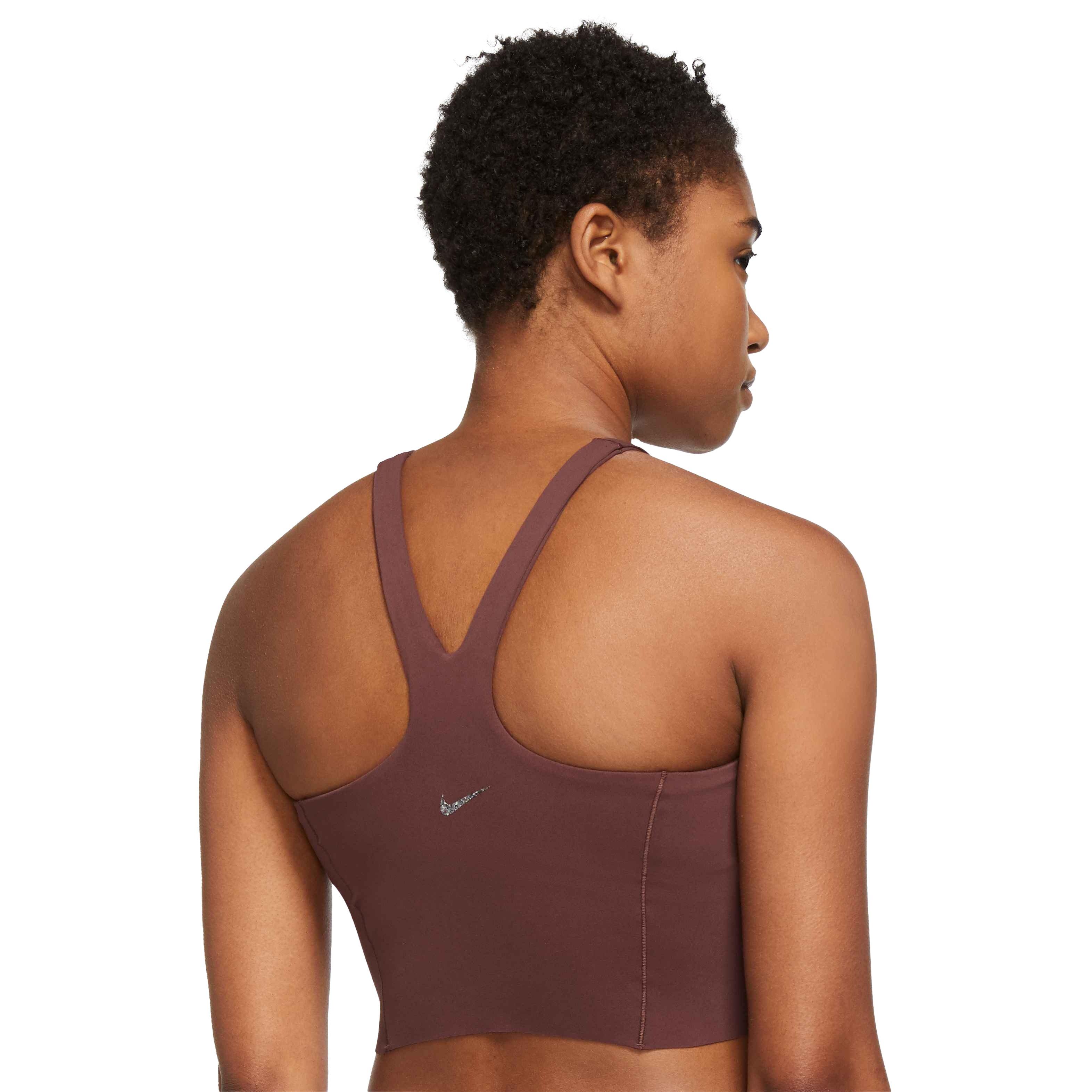 Nike Women's Dri-FIT Luxe Cropped Tank - BROWN Thumbnail View 2