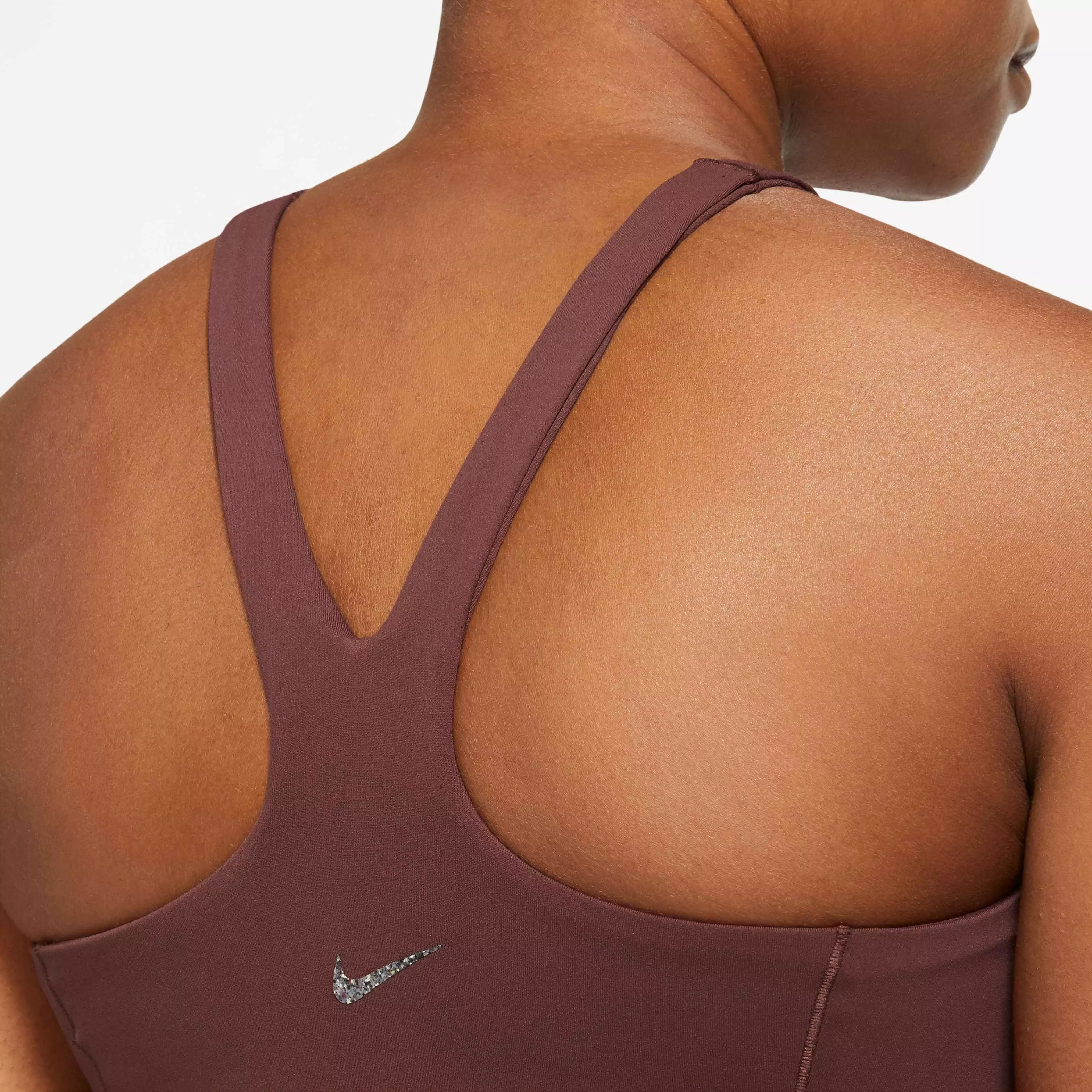 Nike Women's Dri-FIT Luxe Cropped Tank - BROWN