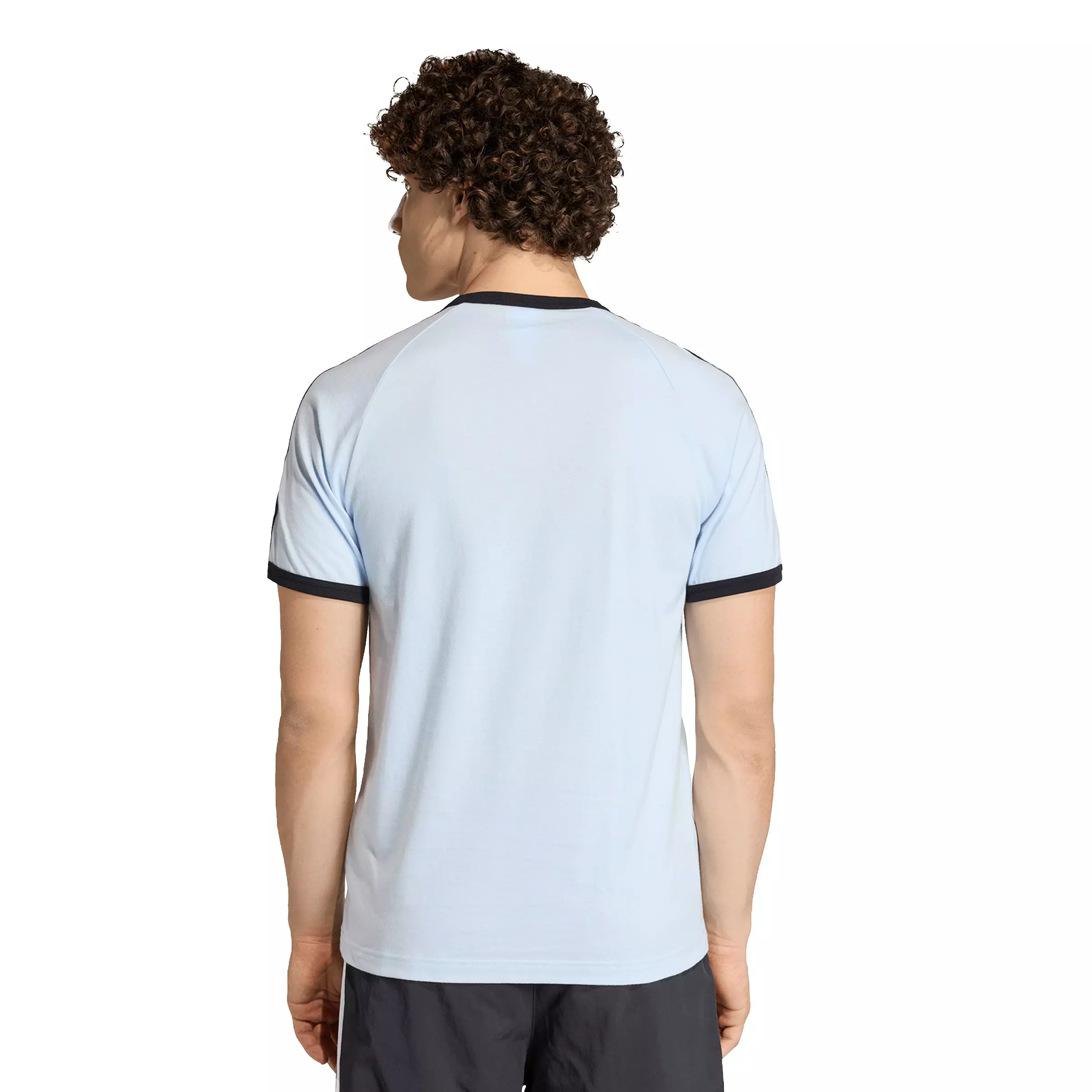 adidas Originals Men's 3-Stripes Tee - Lt Blue - LT BLUE