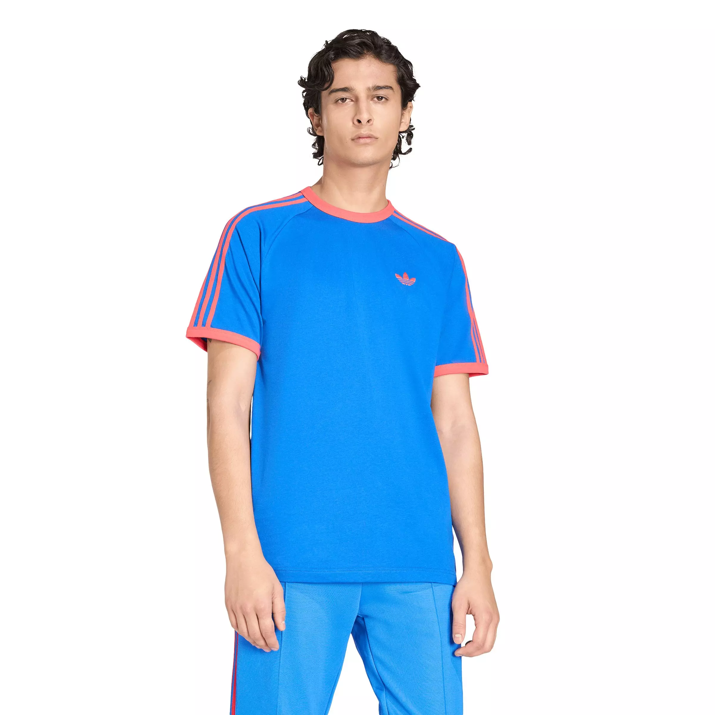 adidas Originals Men's 3-Stripes Tee - Blue - BLUE