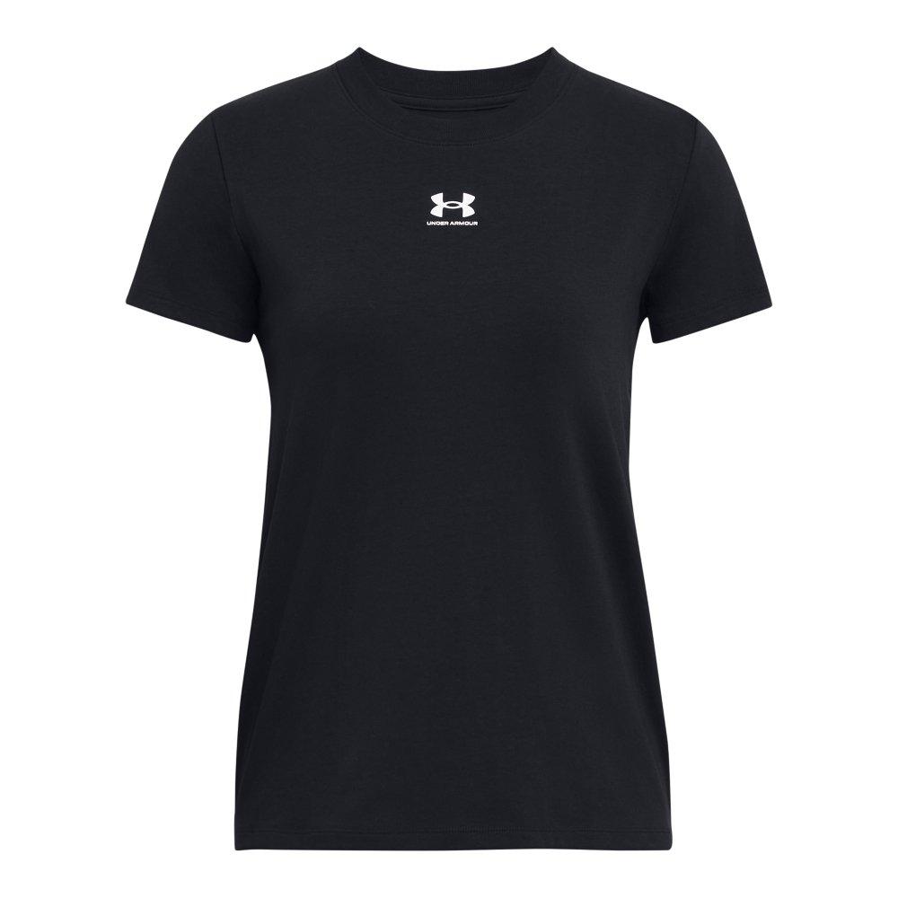 Under Armour Women's Off Campus Core Short Sleeve Shirt - BLACK Thumbnail View 3