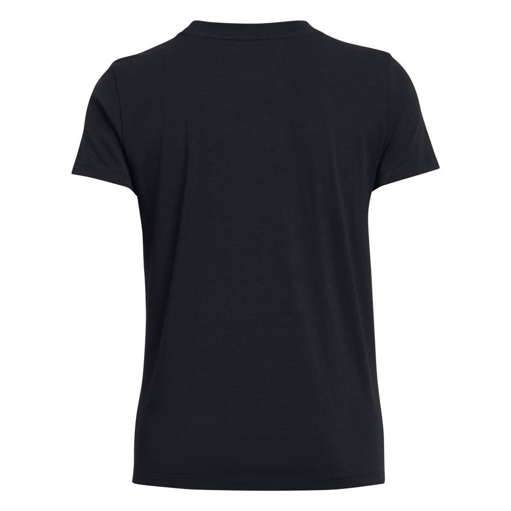 Under Armour Women's Off Campus Core Short Sleeve Shirt - BLACK Thumbnail View 4