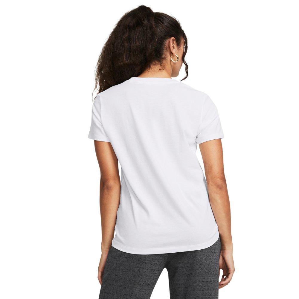 Under Armour Women's Off Campus Core Short Sleeve Shirt - WHITE Thumbnail View 2