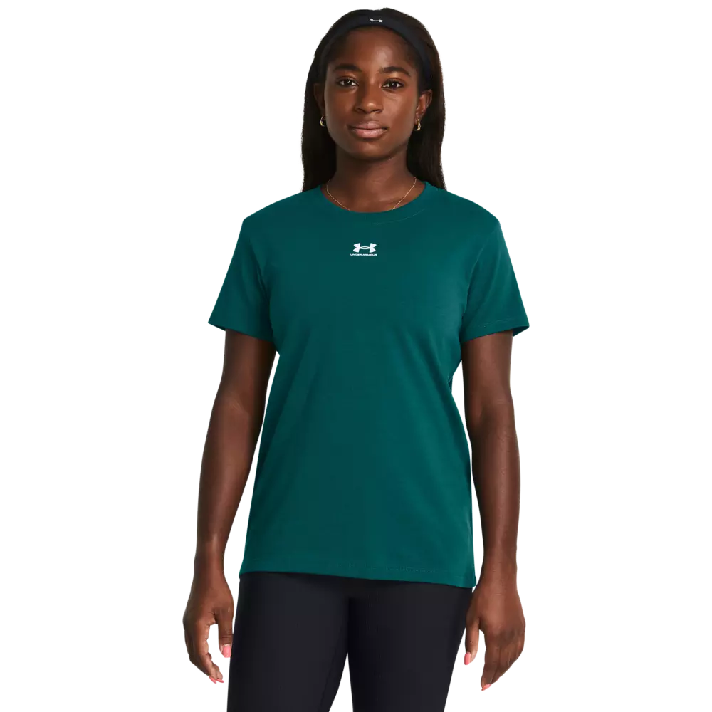 Under Armour Women's Off Campus Core Short Sleeve Shirt - TEAL