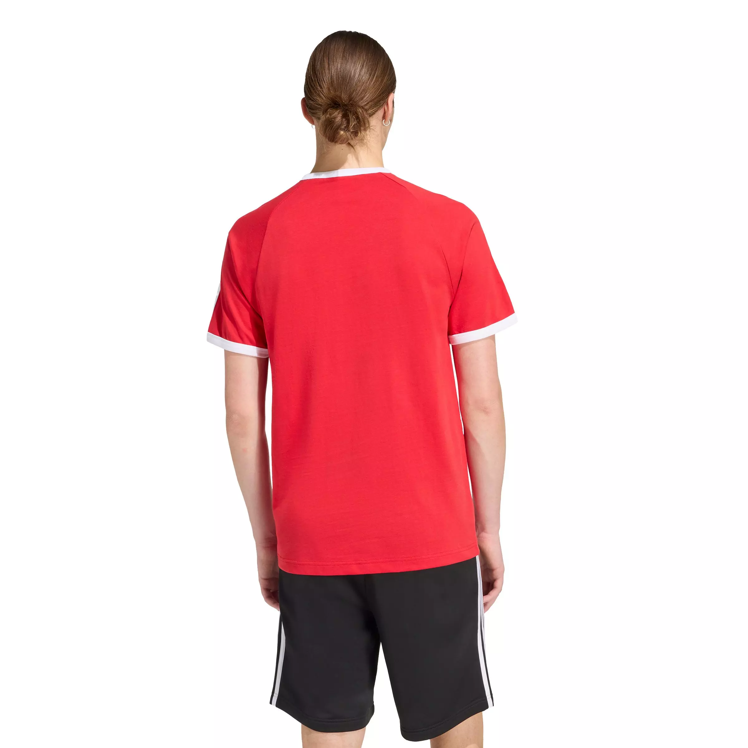 adidas Originals Men's 3-Stripes Tee - Red - RED