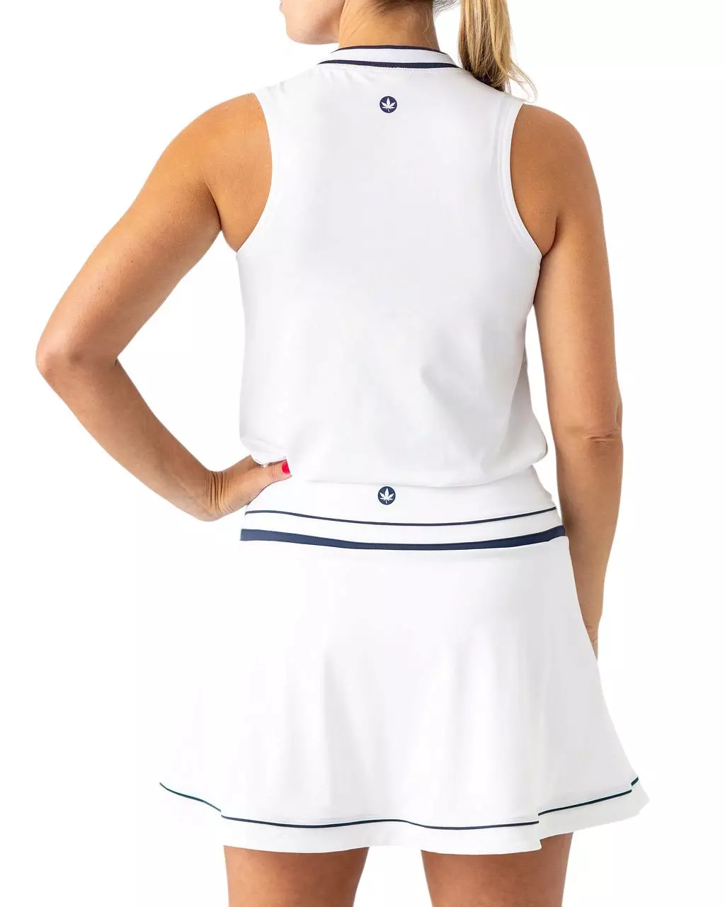 Boast Women's 2 In 1 Flounce Skirt - White - WHITE