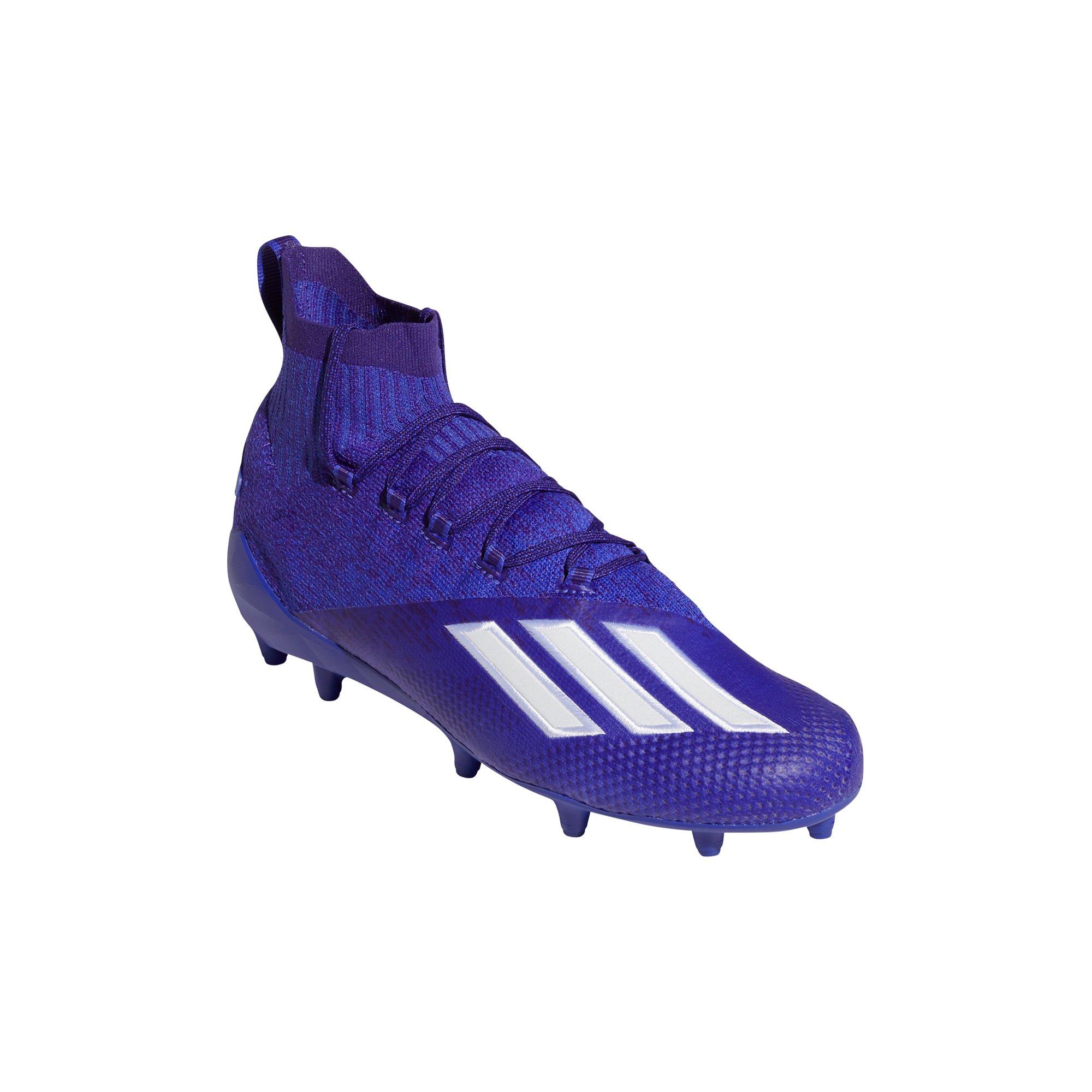 purple adidas football cleats