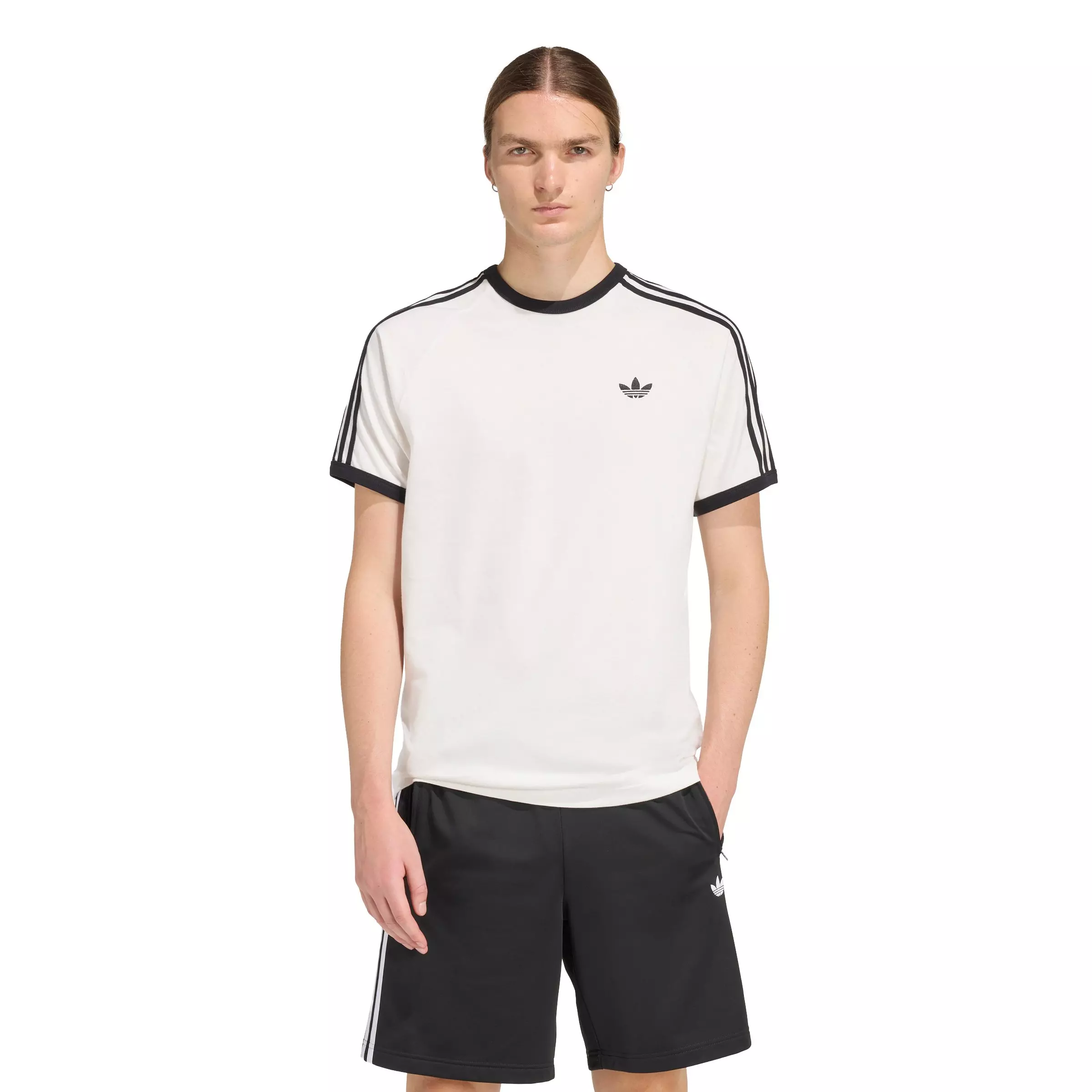 adidas Originals Men's 3-Stripes Tee -White - WHITE