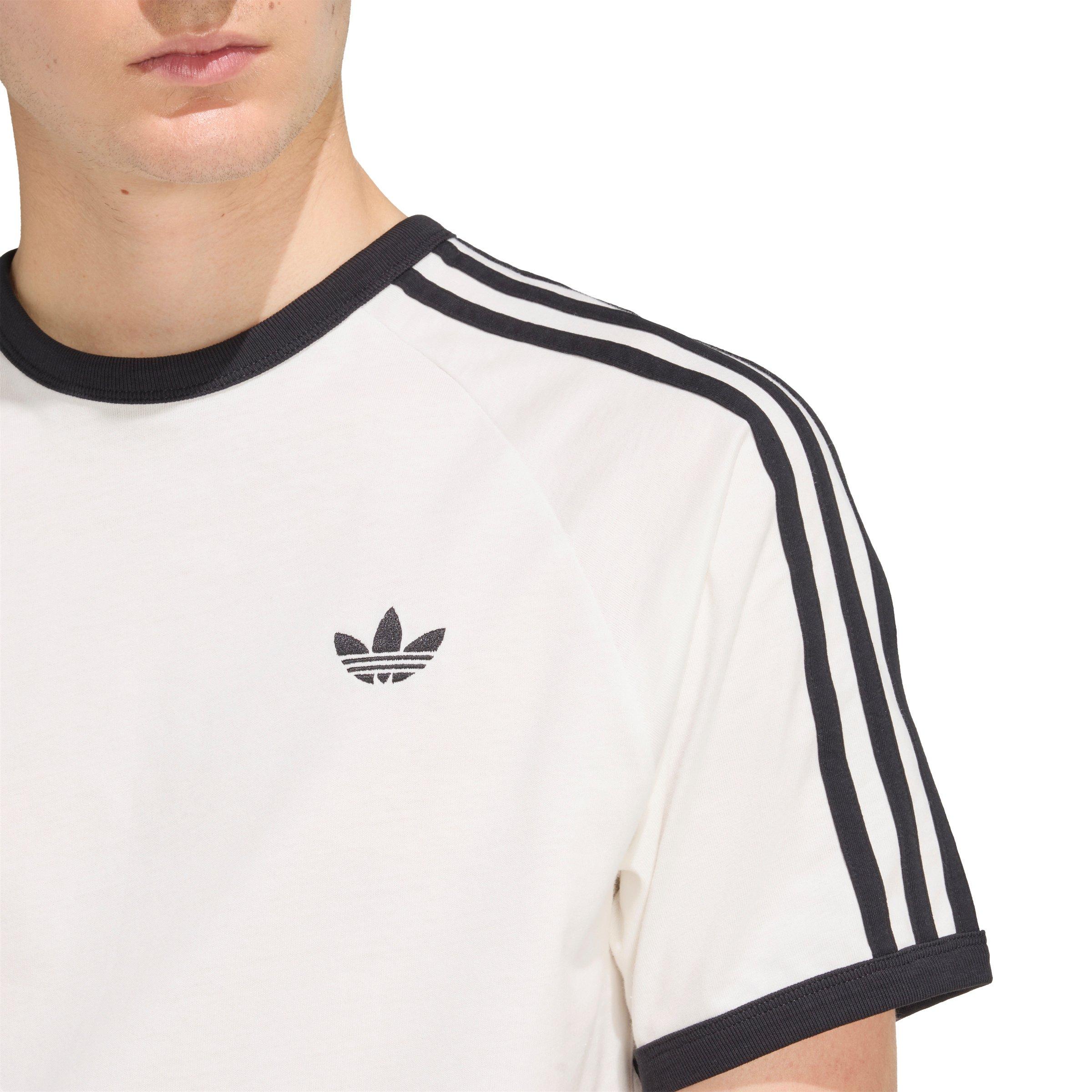 adidas Originals Men's 3-Stripes Tee -White - WHITE Thumbnail View 3