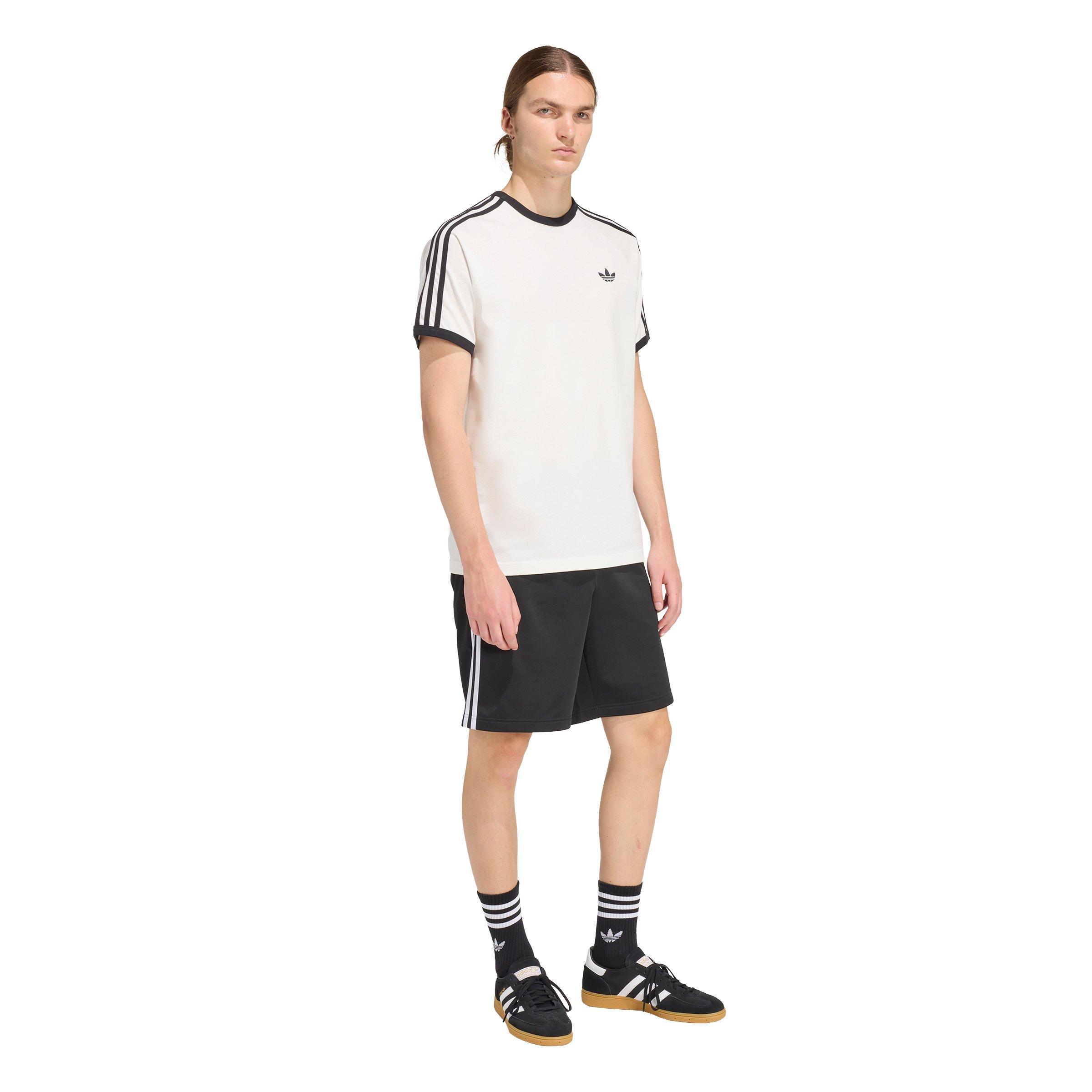 adidas Originals Men's 3-Stripes Tee - White - WHITE Thumbnail View 5