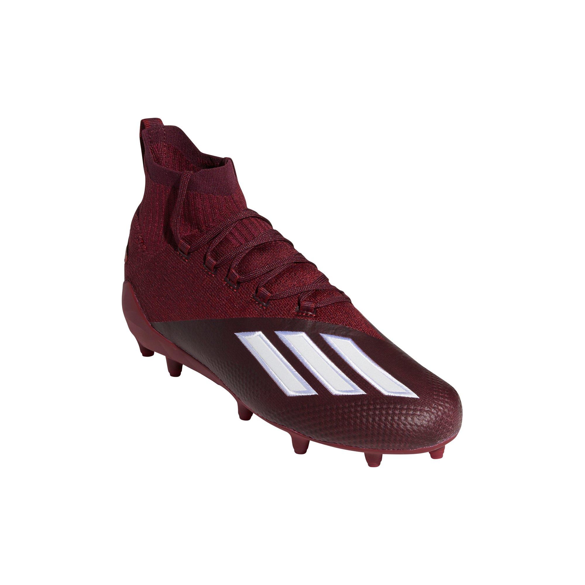 maroon adidas cleats