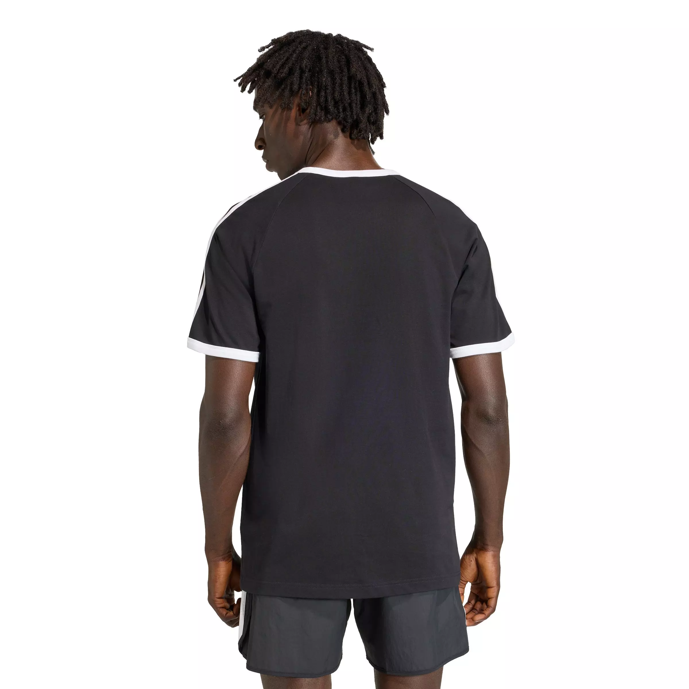 adidas Originals Men's 3-Stripes Tee -Black - BLACK