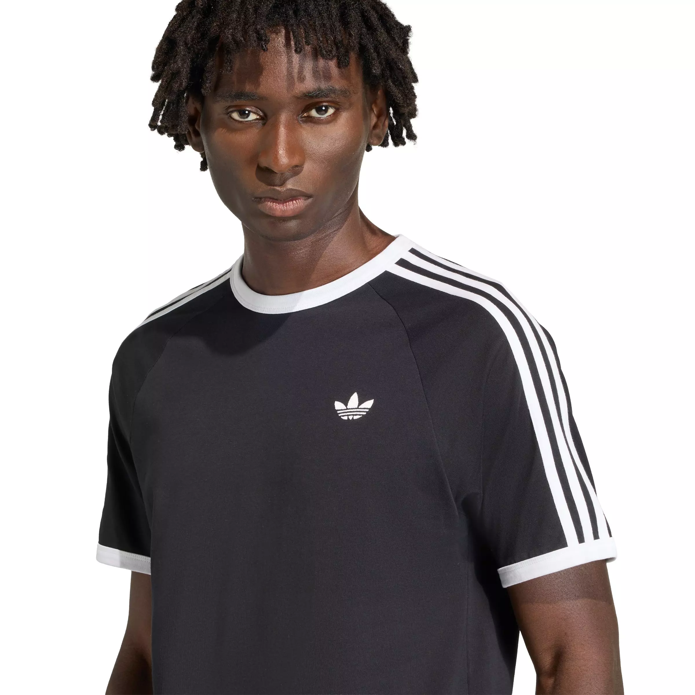 adidas Originals Men's 3-Stripes Tee - Black - BLACK