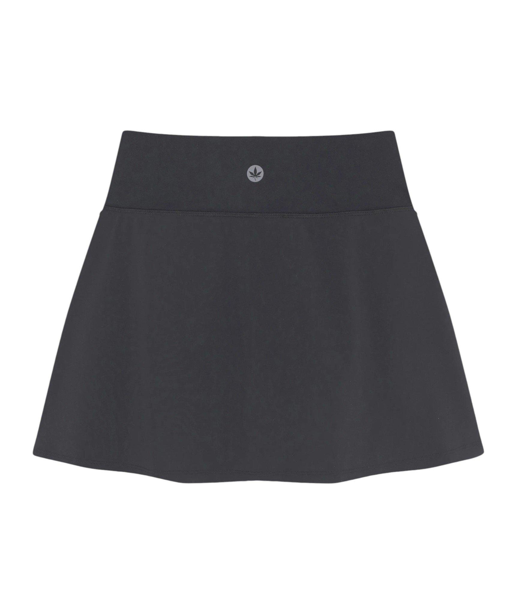 Boast Women's 2 In 1 A-Line Skirt - Black - BLACK