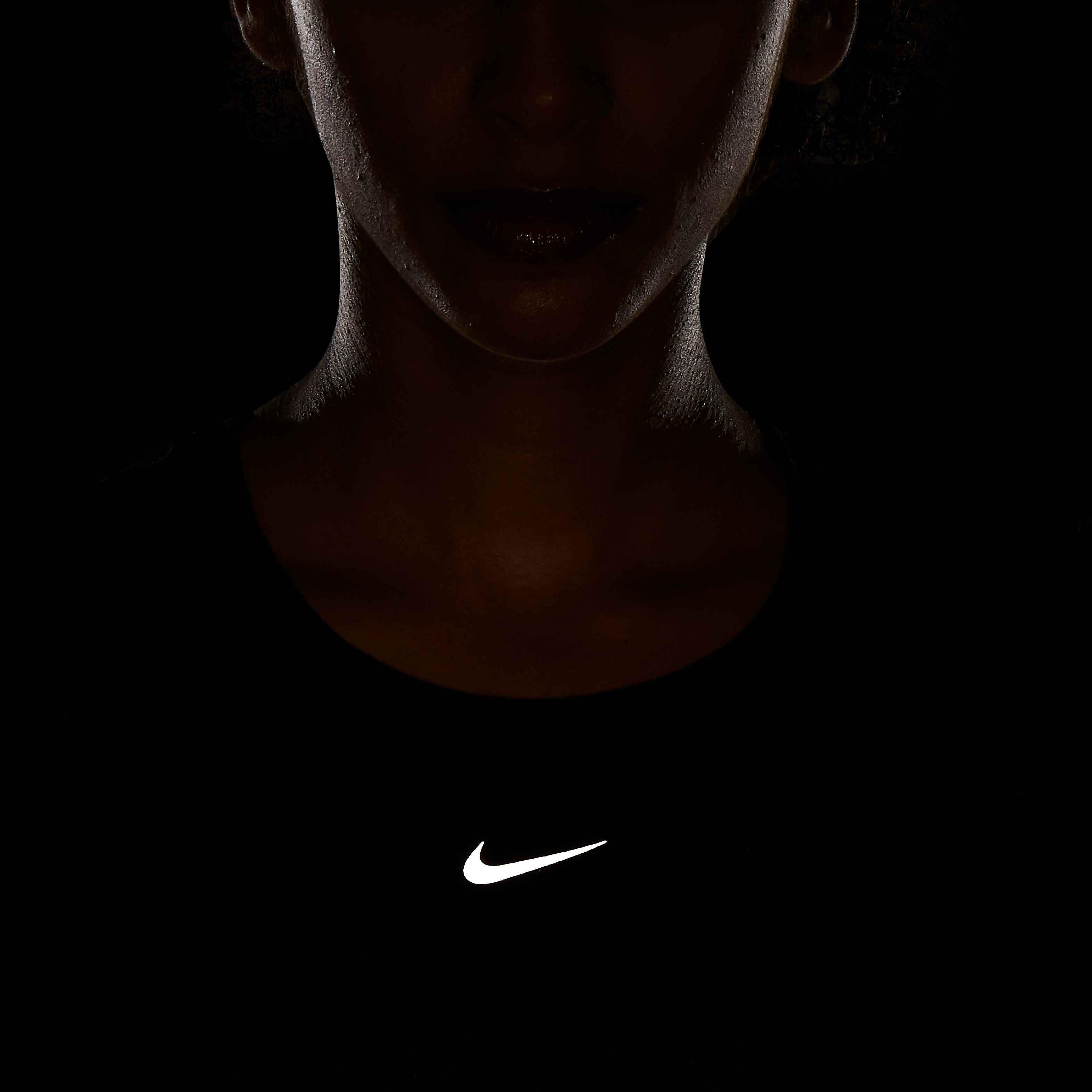 Nike Women's Dri-FIT ADV Aura Slim-Fit Short-Sleeve Top - BLACK Thumbnail View 7
