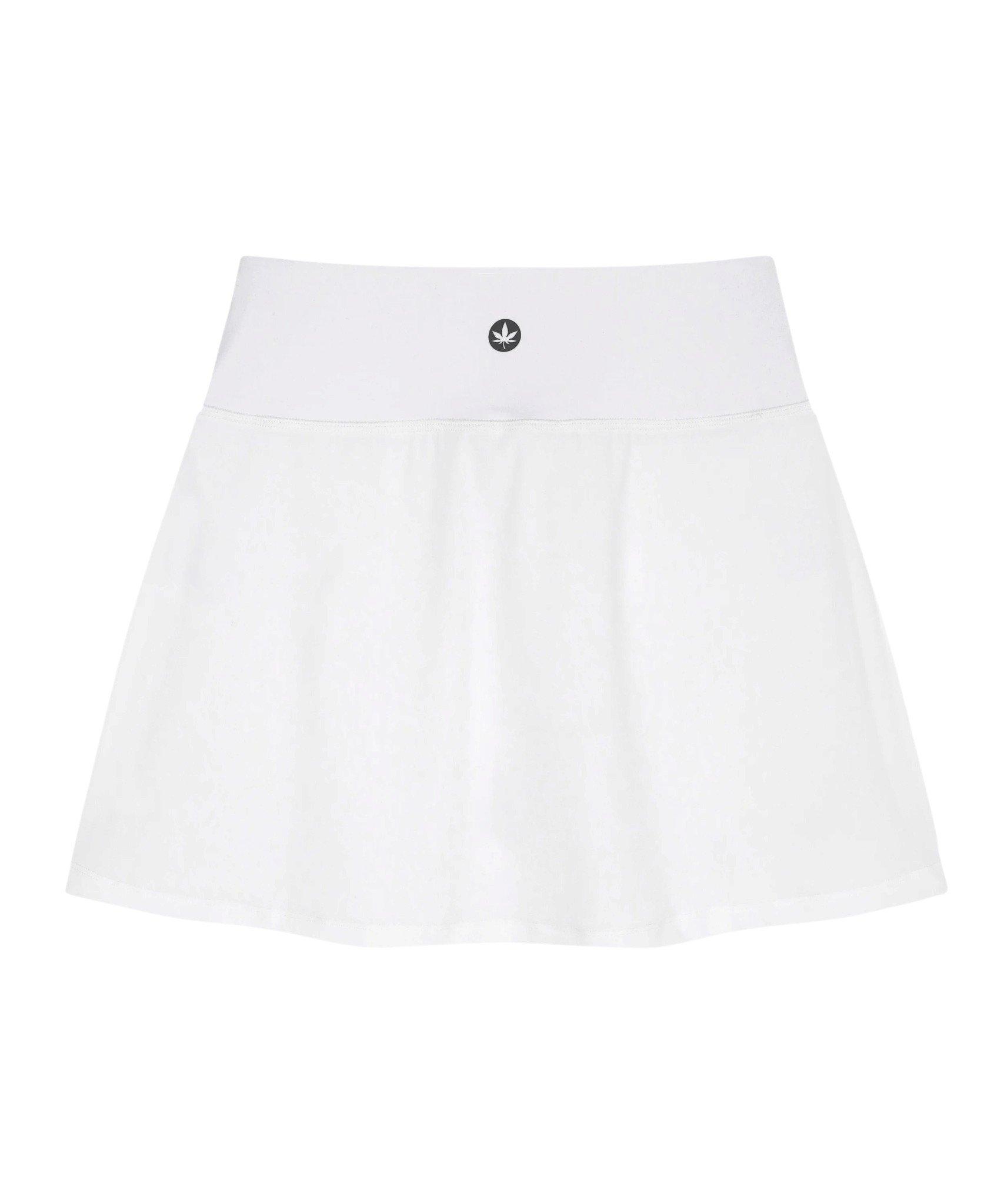 Boast Women's 2 In 1 A-Line Skirt - White - WHITE