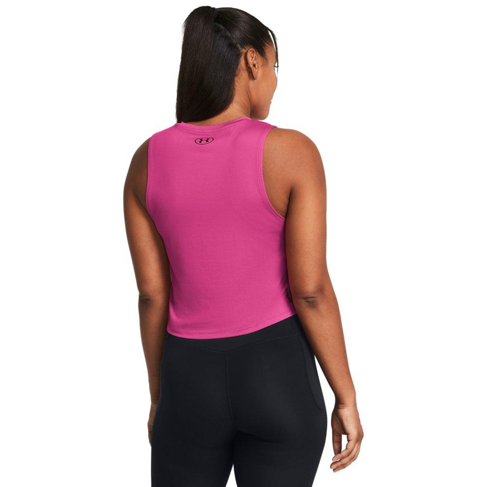 Under Armour Women's Vanish Energy Crop Tank - PINK Thumbnail View 2